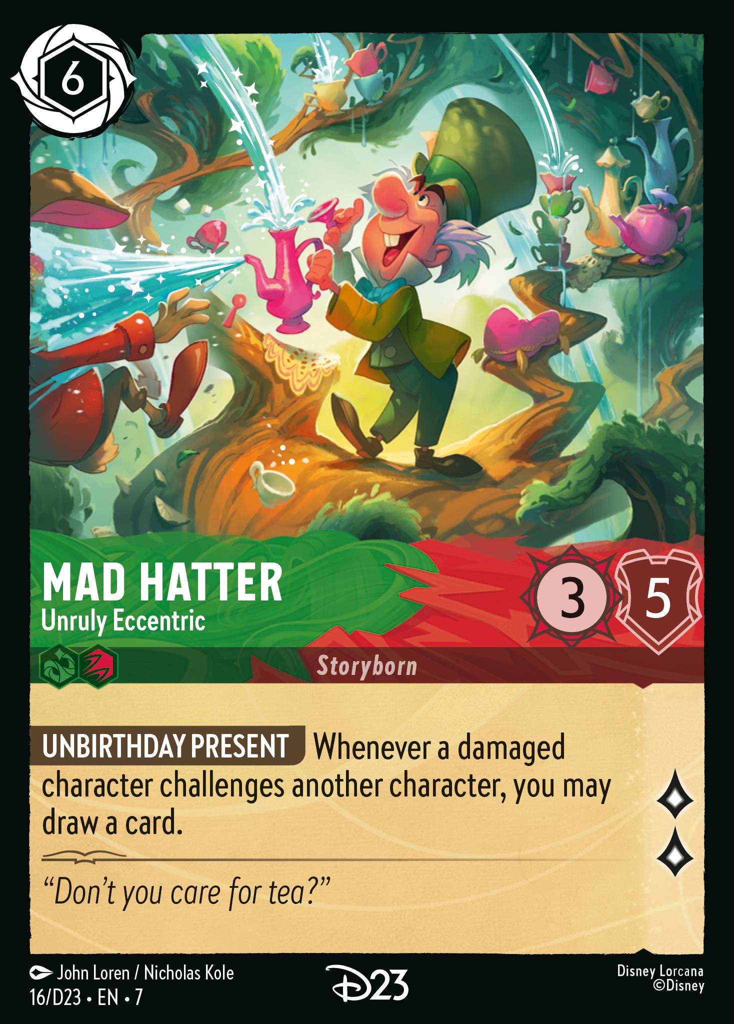 Mad Hatter - Unruly Eccentric (English)
