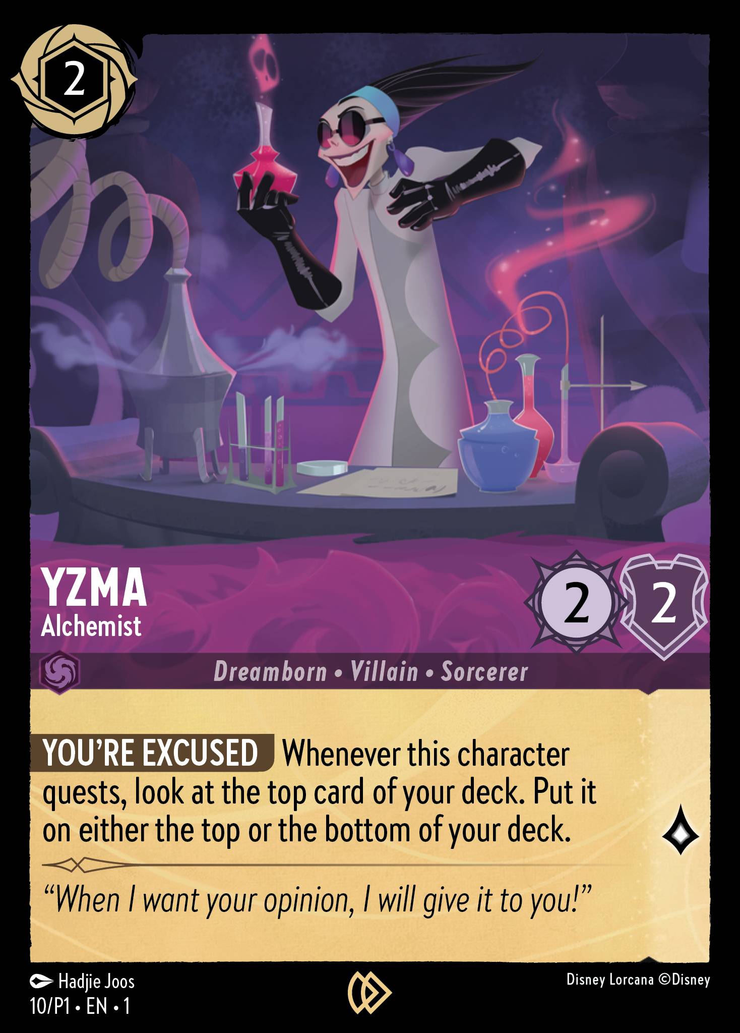Yzma - Alchemist (English)