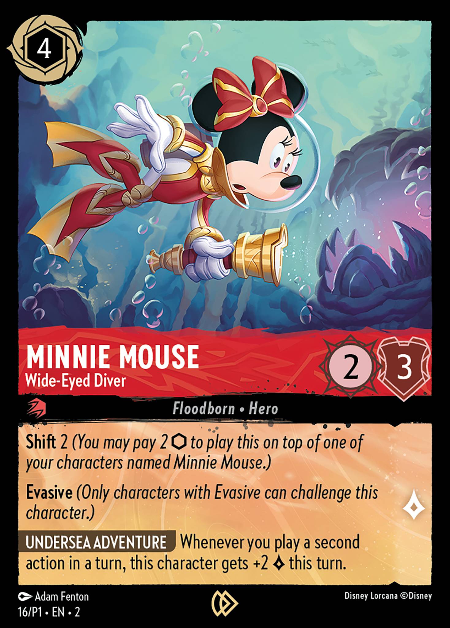 Minnie Mouse - Wide-Eyed Diver (English)