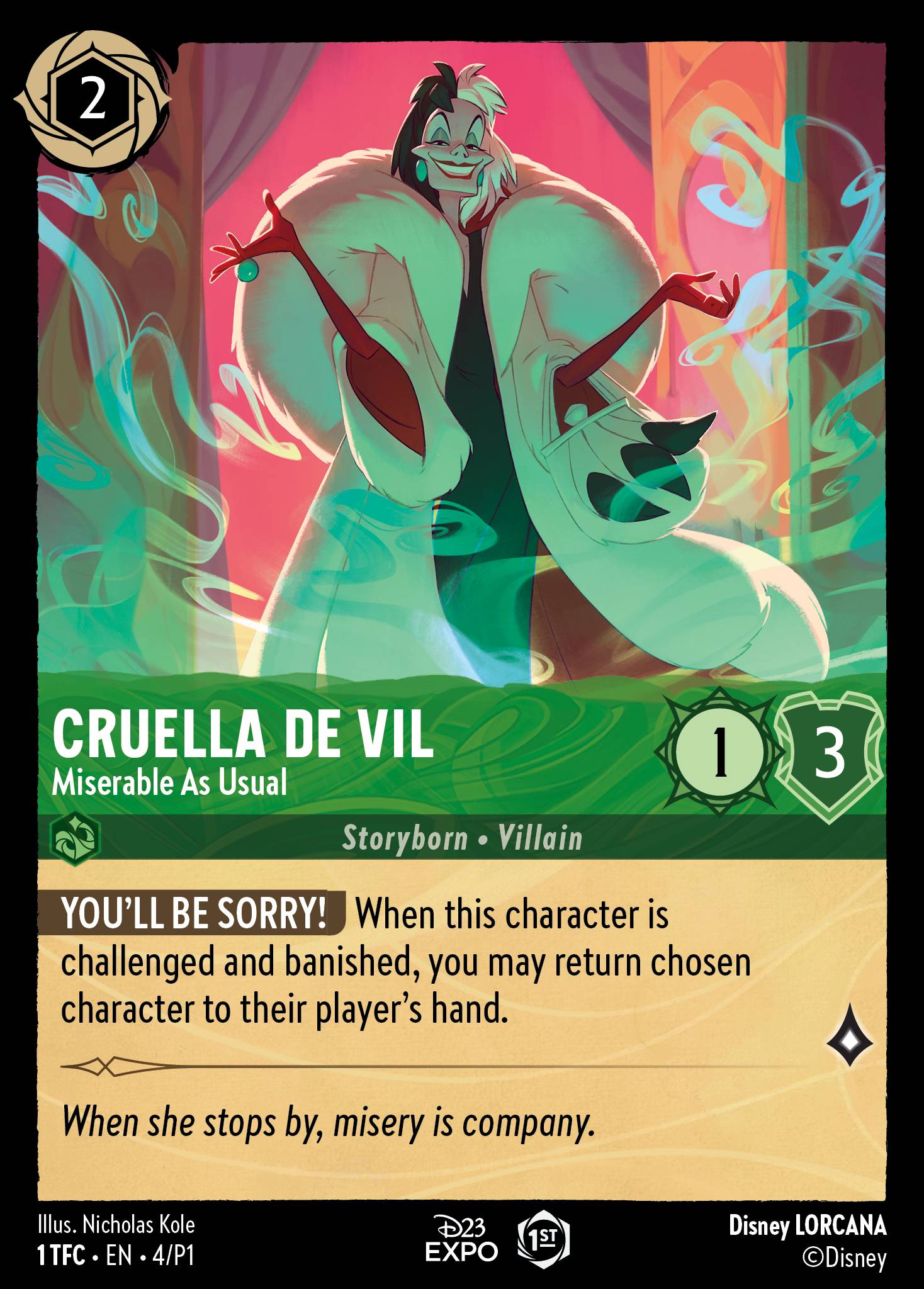 Cruella De Vil - Miserable As Usual (English)