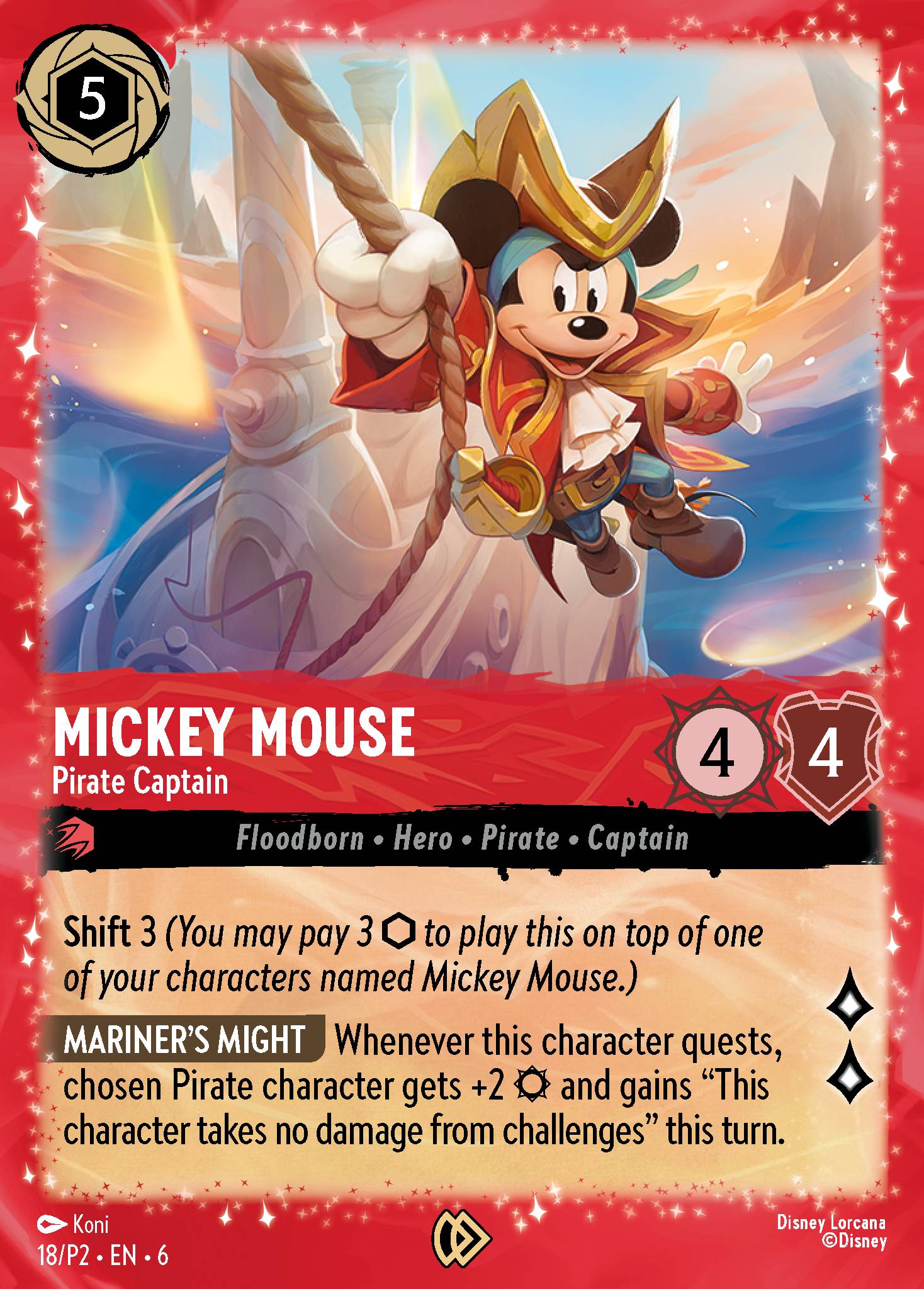 Mickey Mouse - Pirate Captain (English)