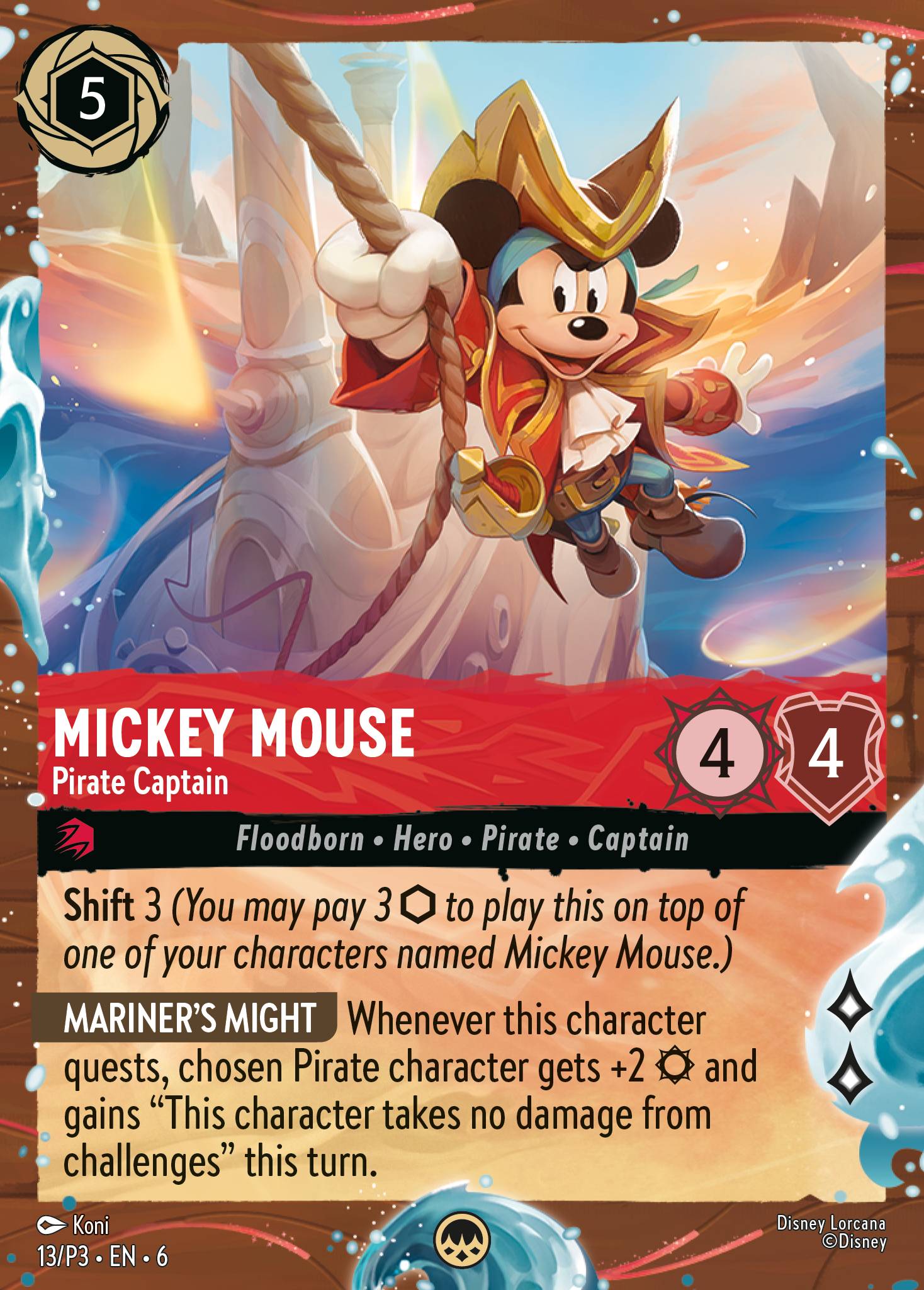 Mickey Mouse - Pirate Captain (English)