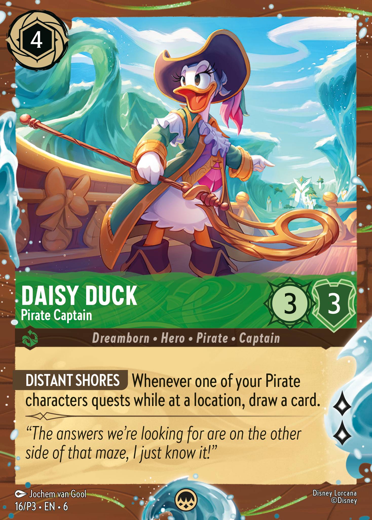 Daisy Duck - Pirate Captain (English)