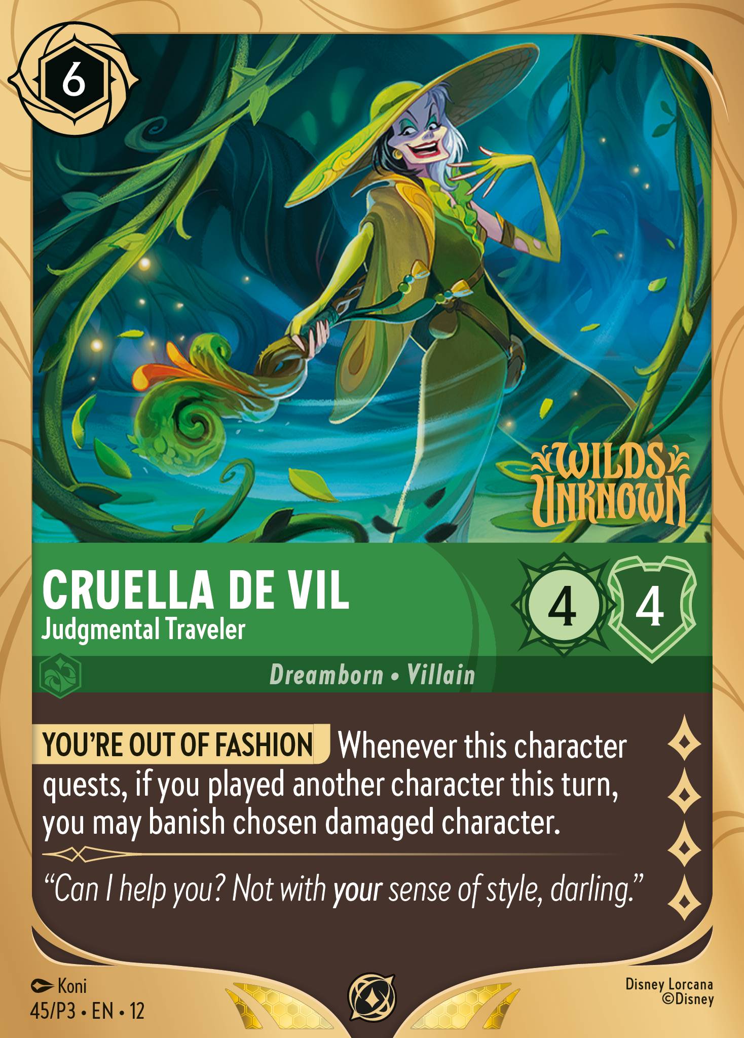 Cruella De Vil - Judgmental Traveler (English)