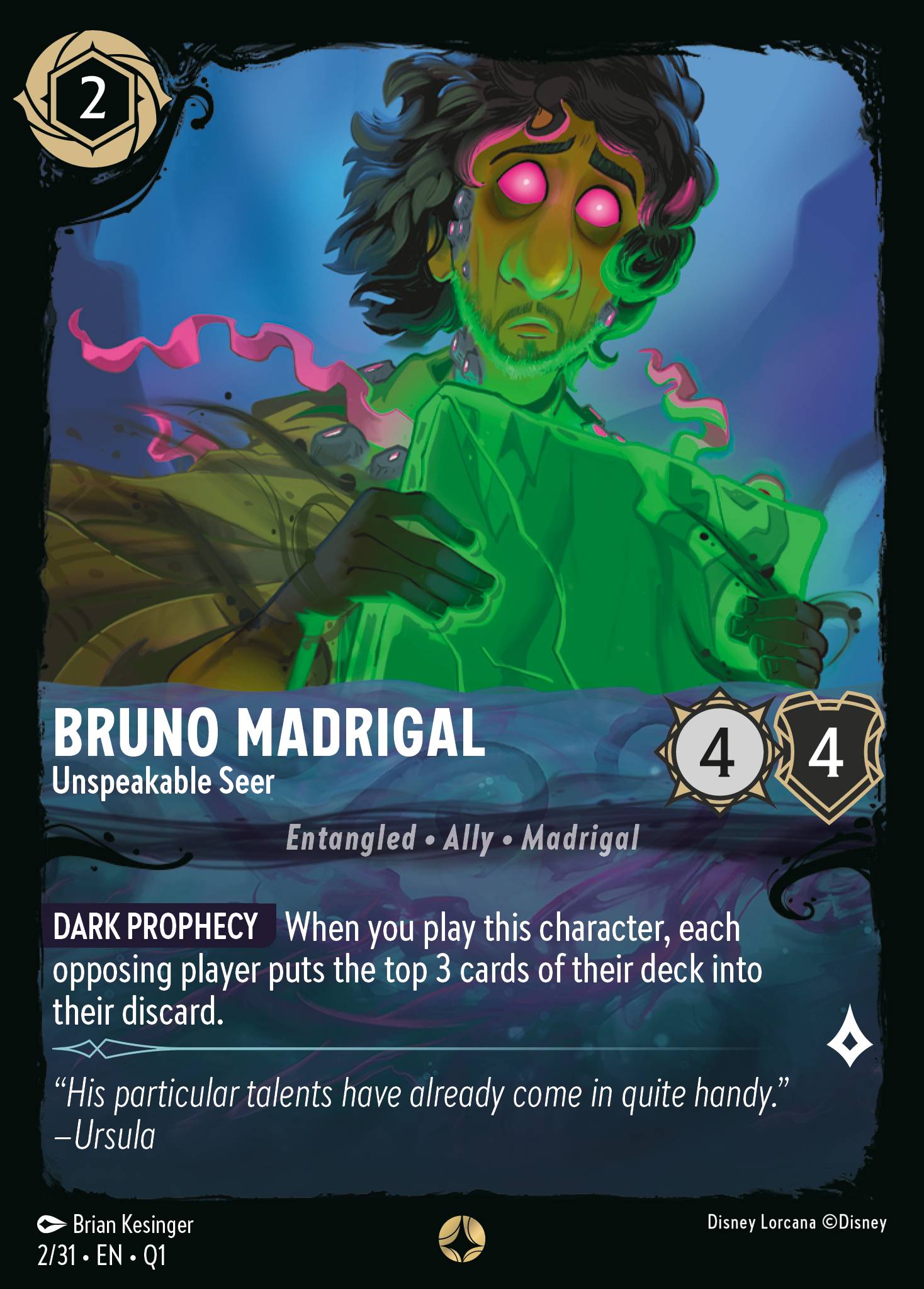 Bruno Madrigal - Unspeakable Seer (English)