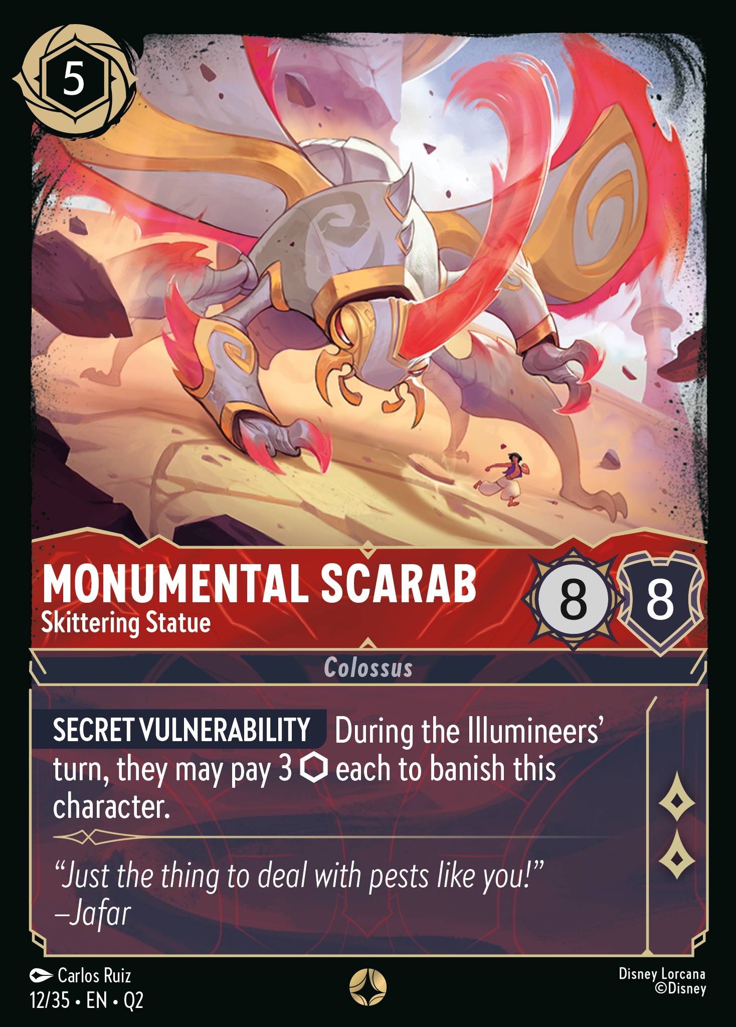 Monumental Scarab - Skittering Statue (English)