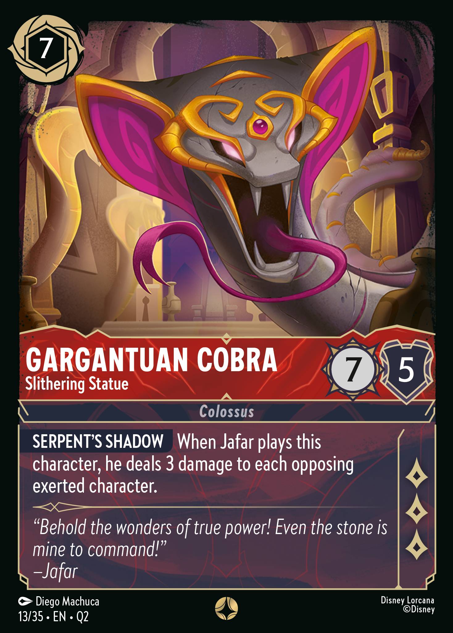 Gargantuan Cobra - Slithering Statue (English)