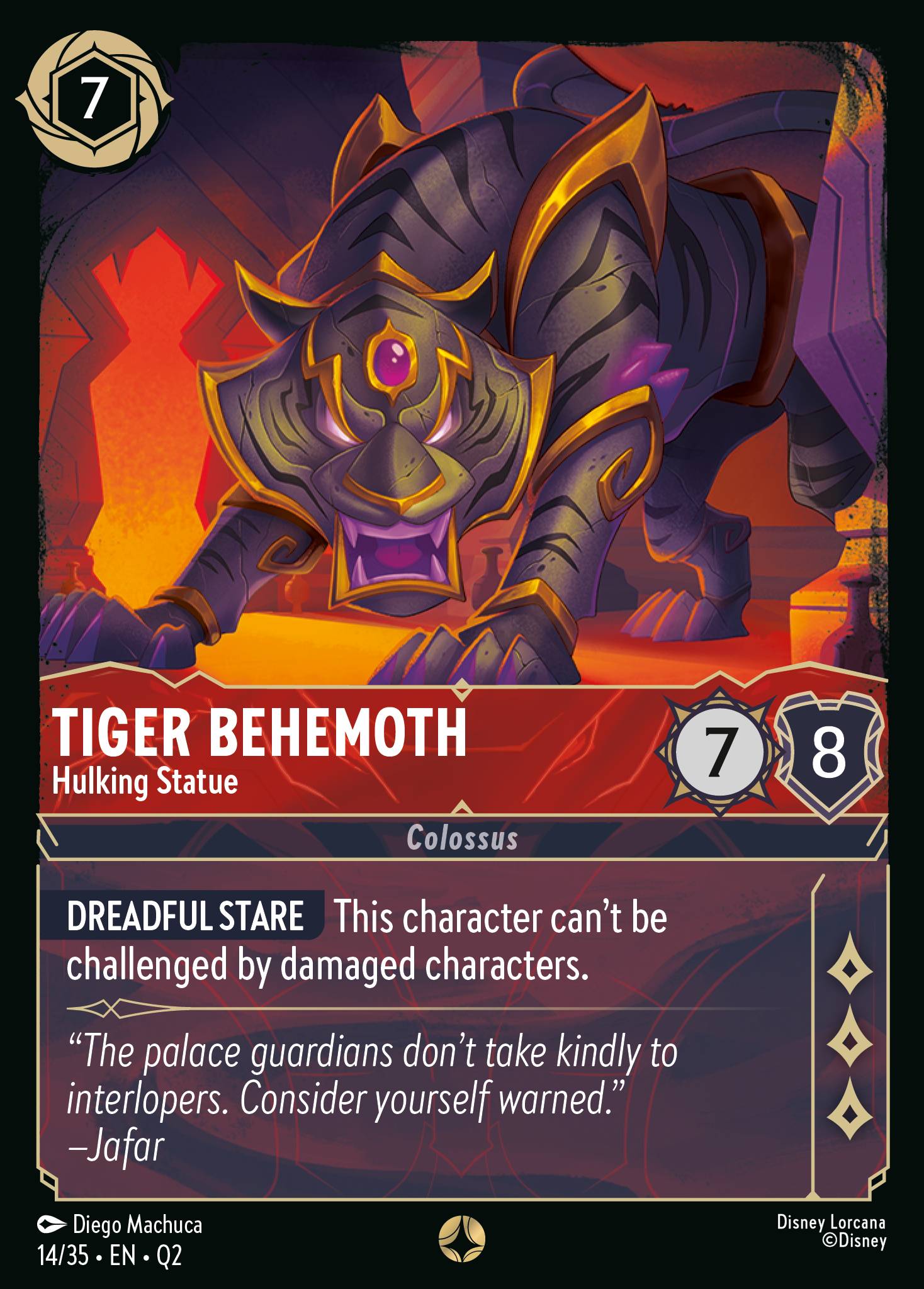 Tiger Behemoth - Hulking Statue (English)