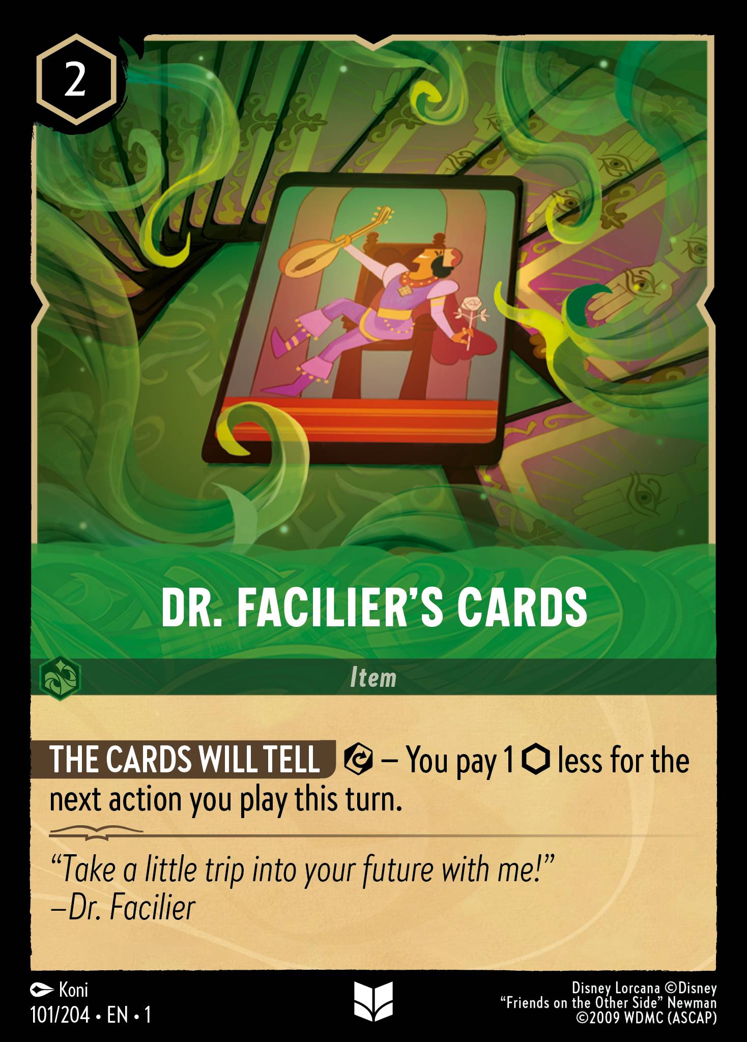 Dr. Facilier's Cards (English)
