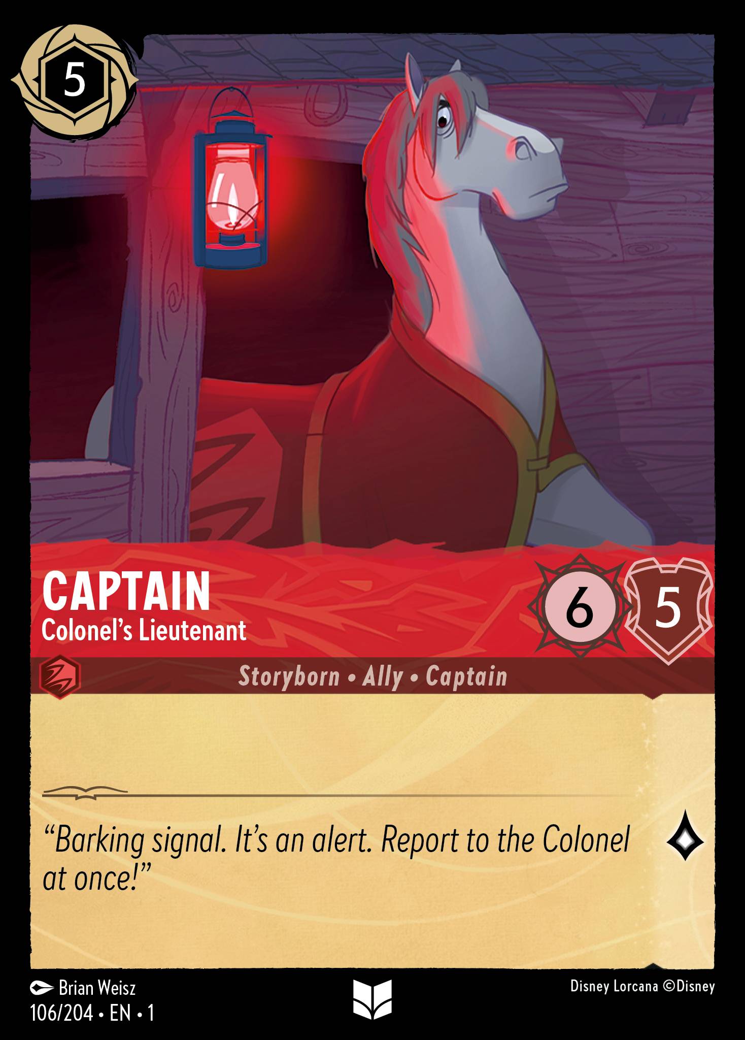 Captain - Colonel's Lieutenant (English)