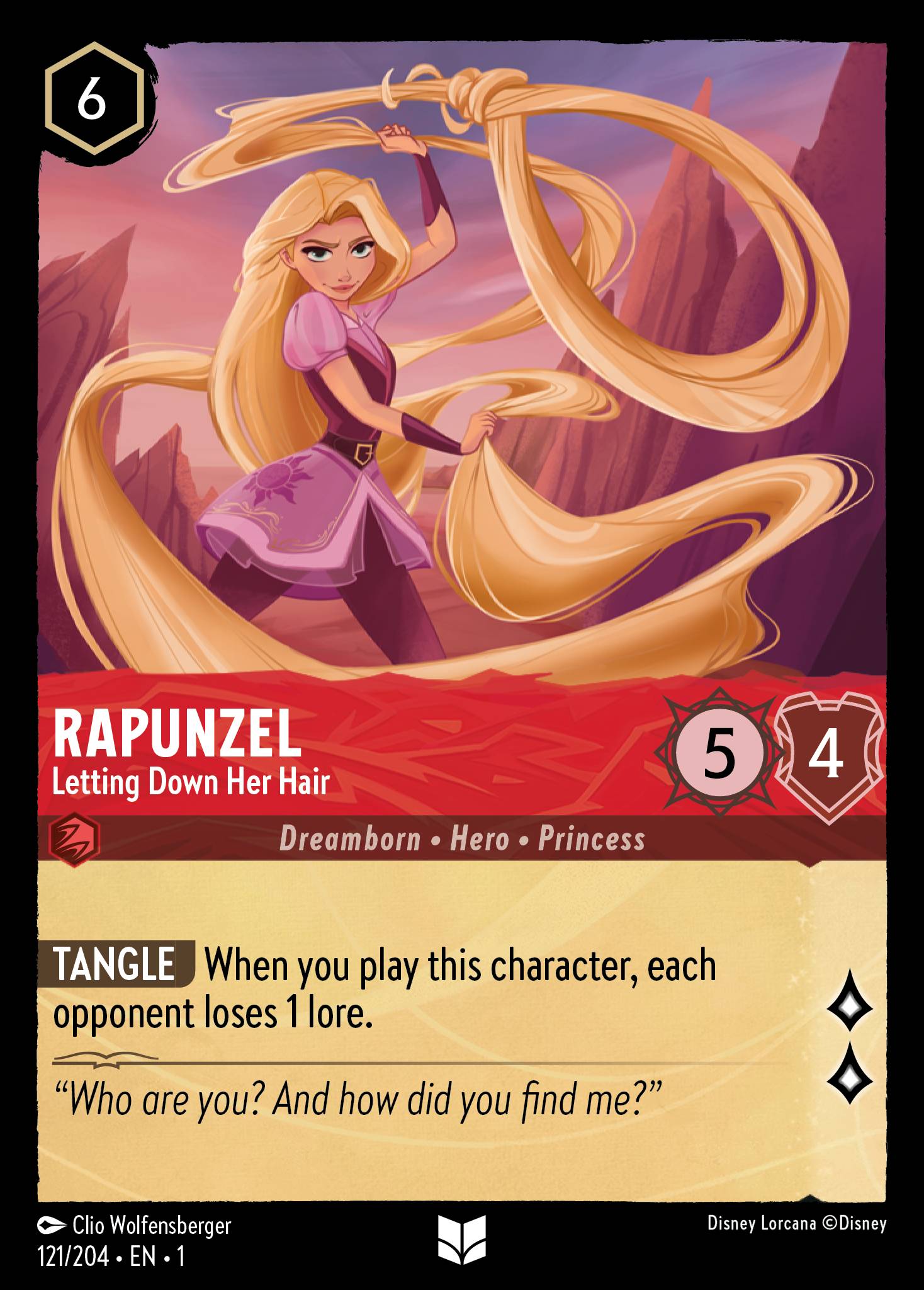 Rapunzel - Letting Down Her Hair (English)