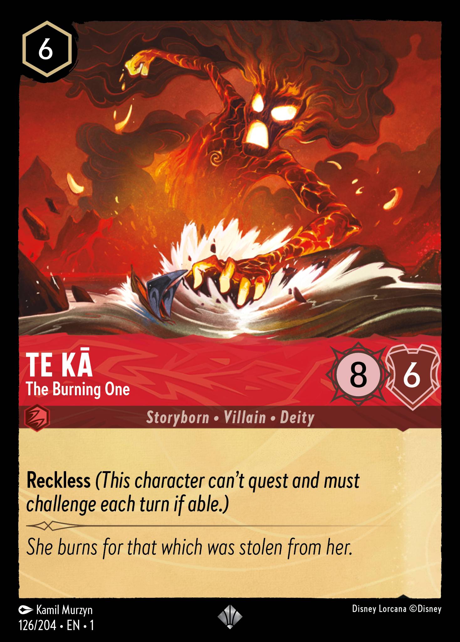 Te Kā - The Burning One (English)