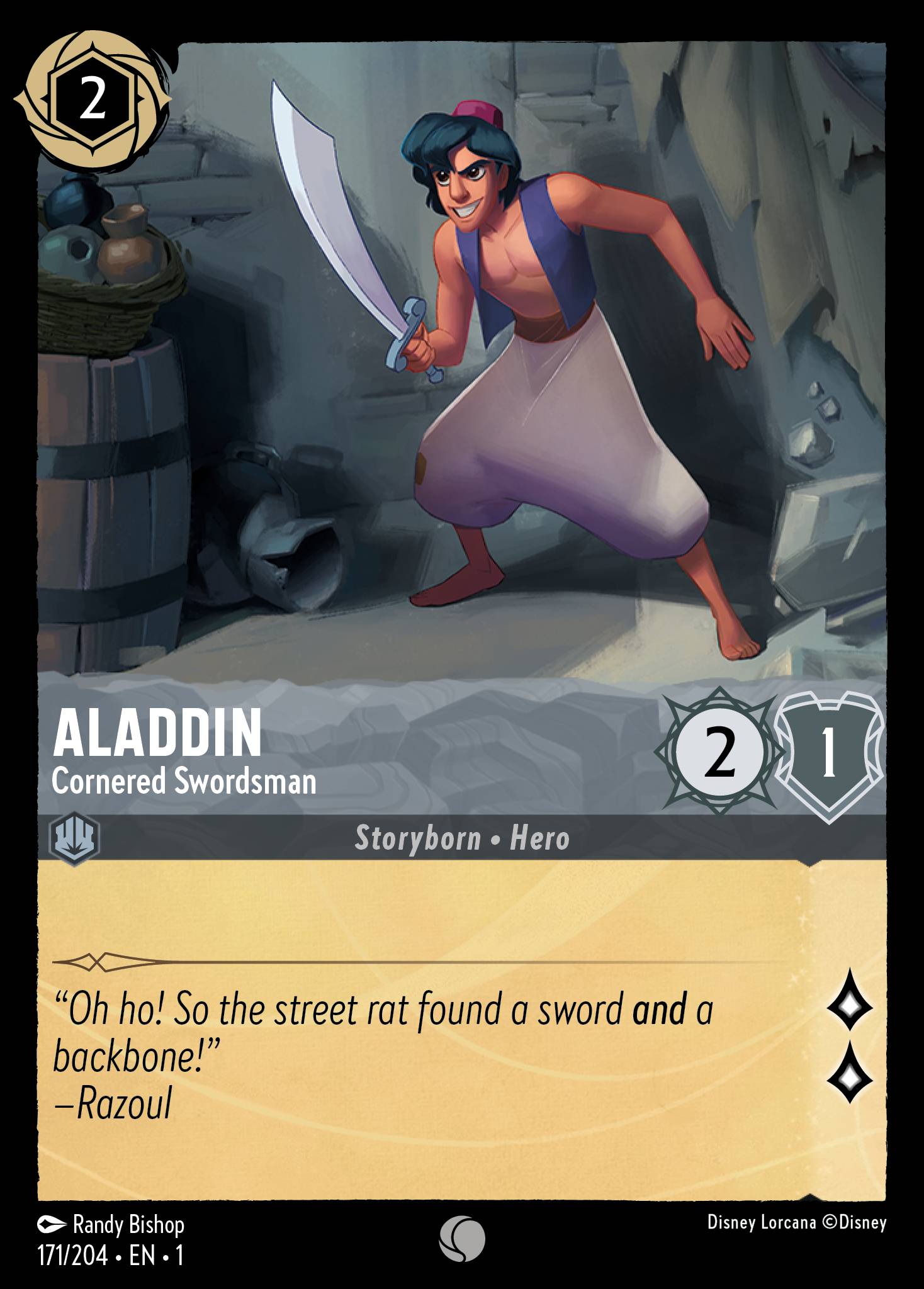 Aladdin - Cornered Swordsman (English)