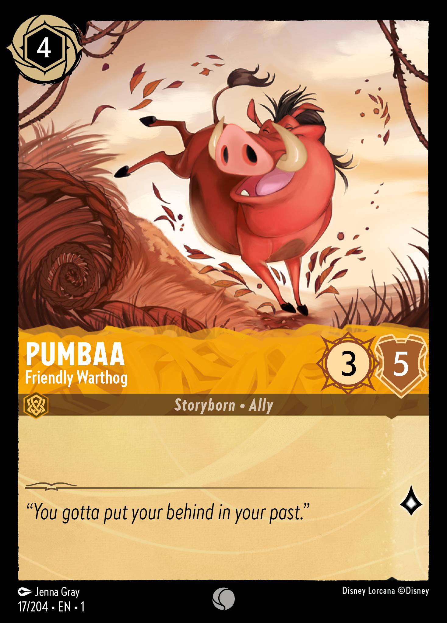 Pumbaa - Friendly Warthog (English)