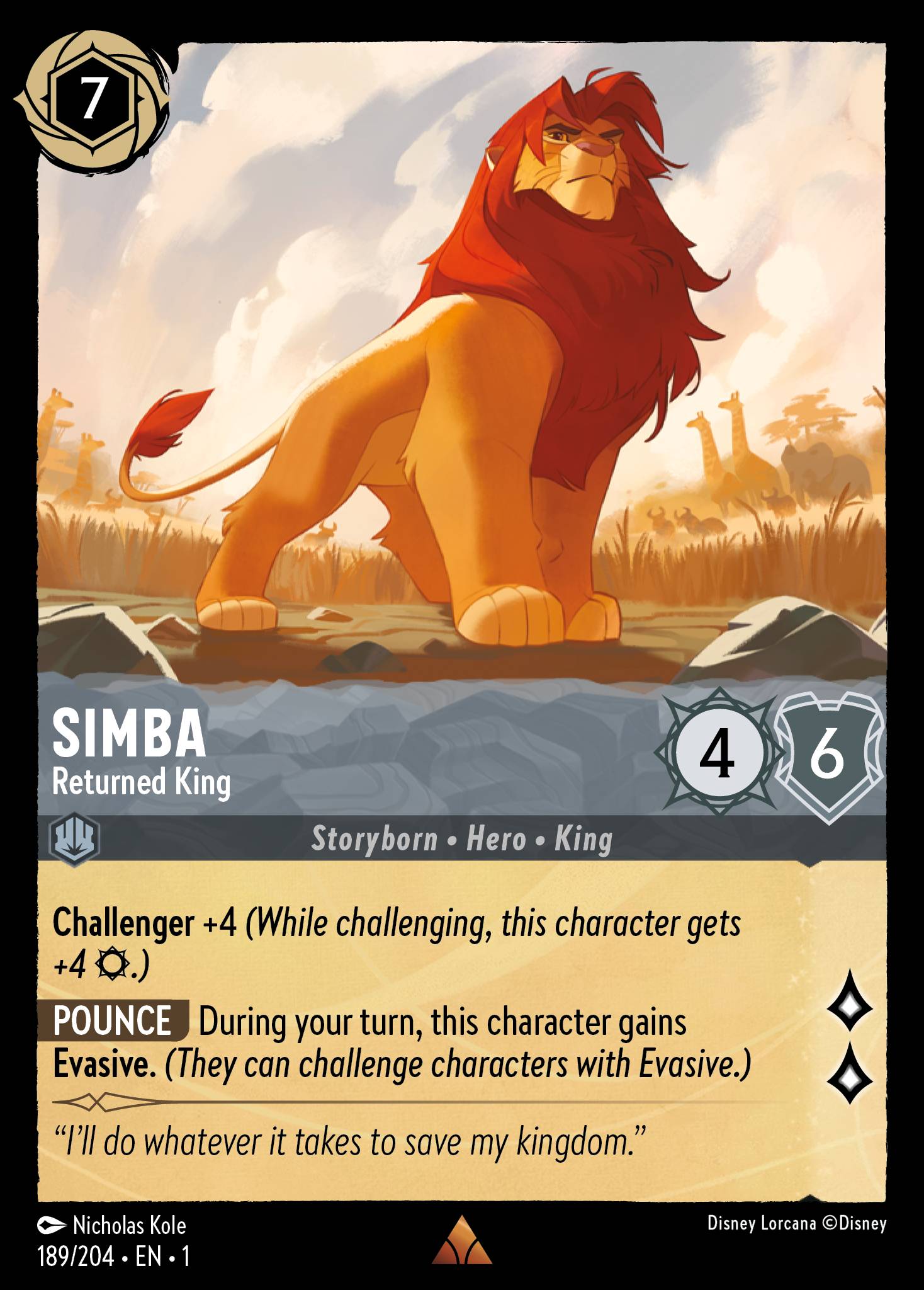 Simba - Returned King (English)
