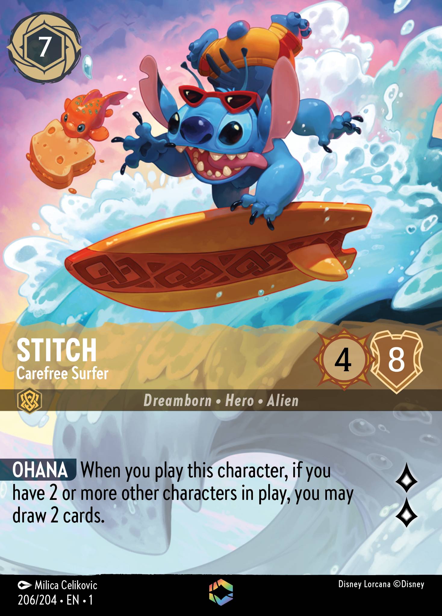 Stitch - Carefree Surfer (Enchanted) (English)
