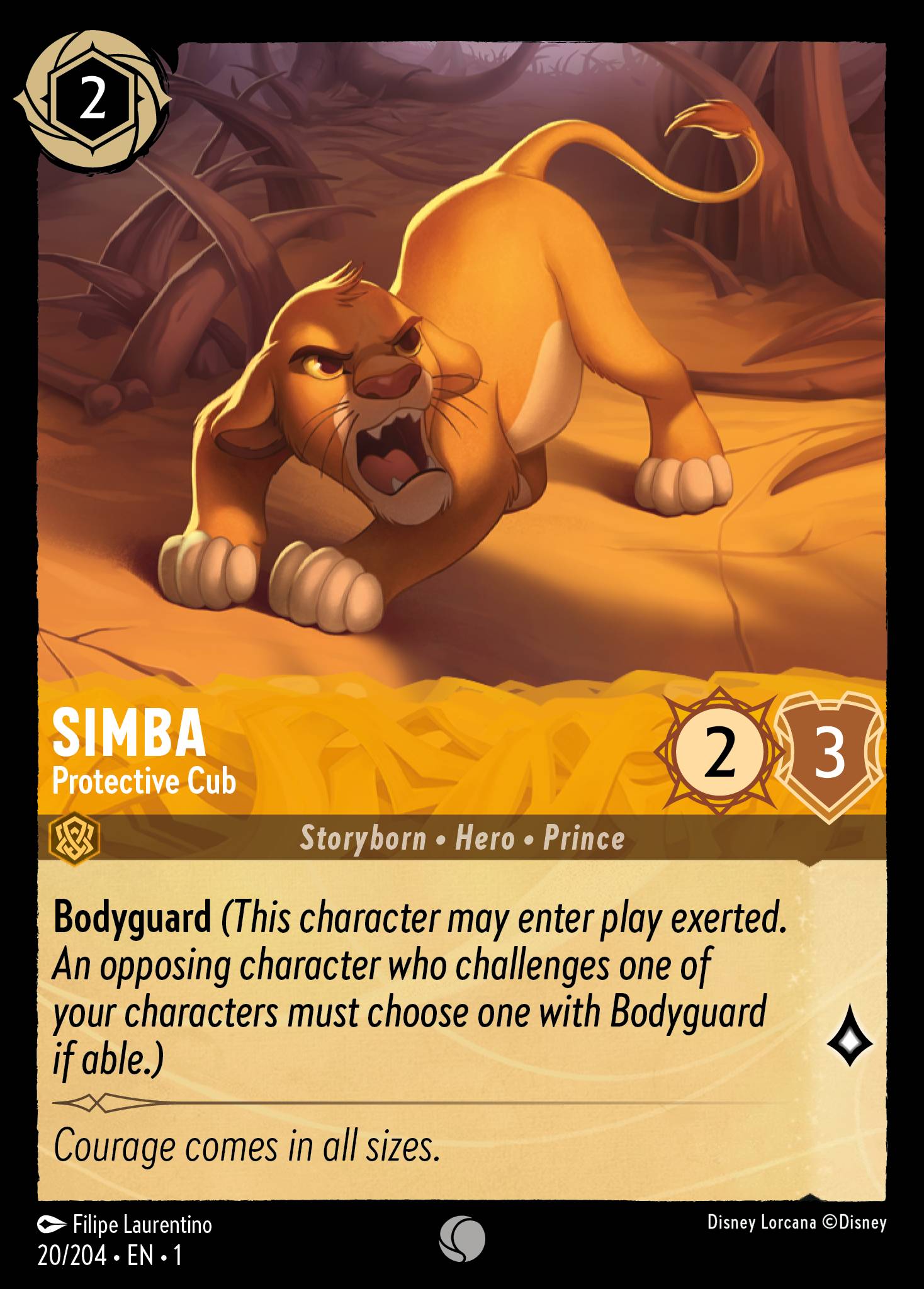 Simba - Protective Cub (English)