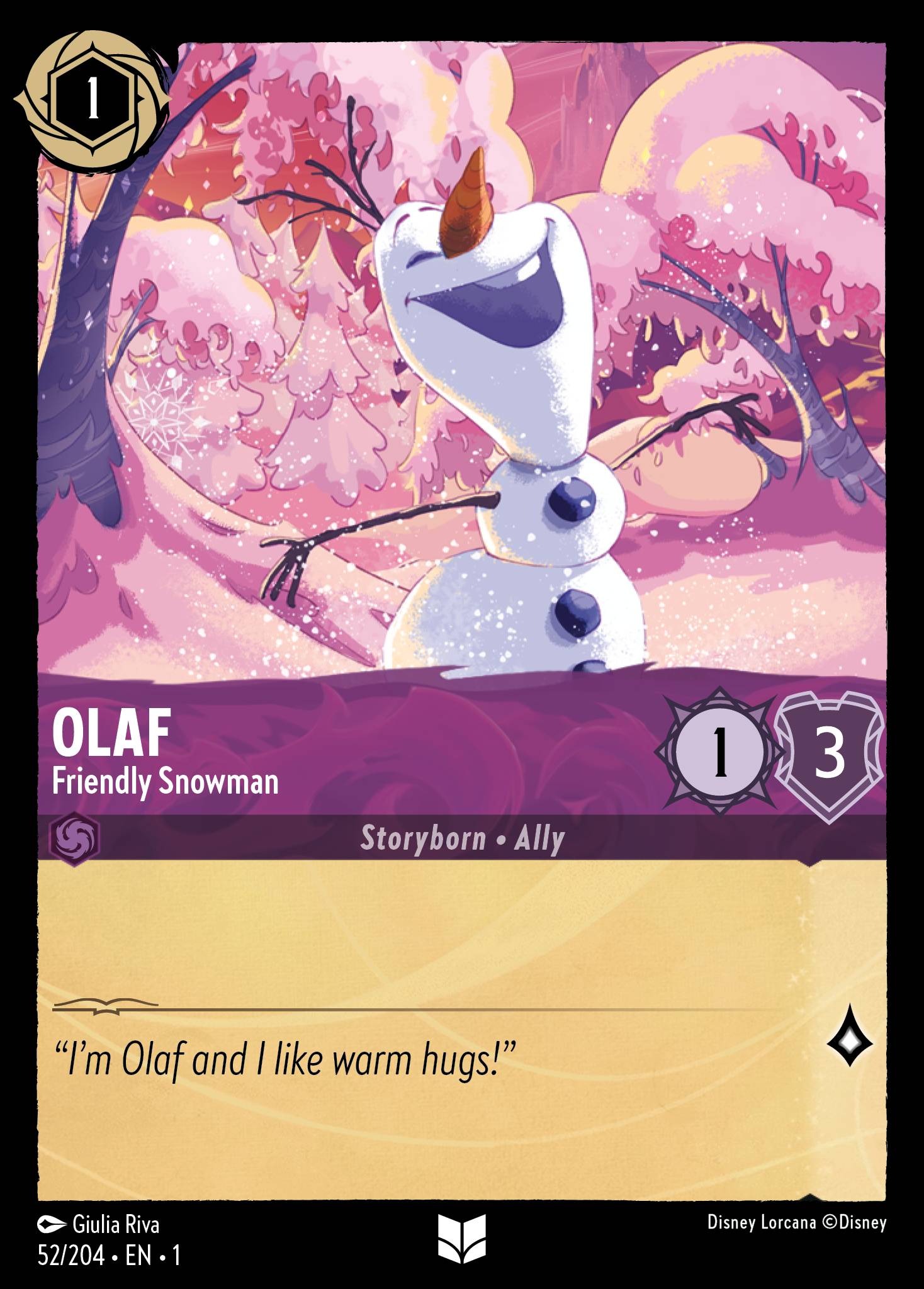 Olaf - Friendly Snowman (English)
