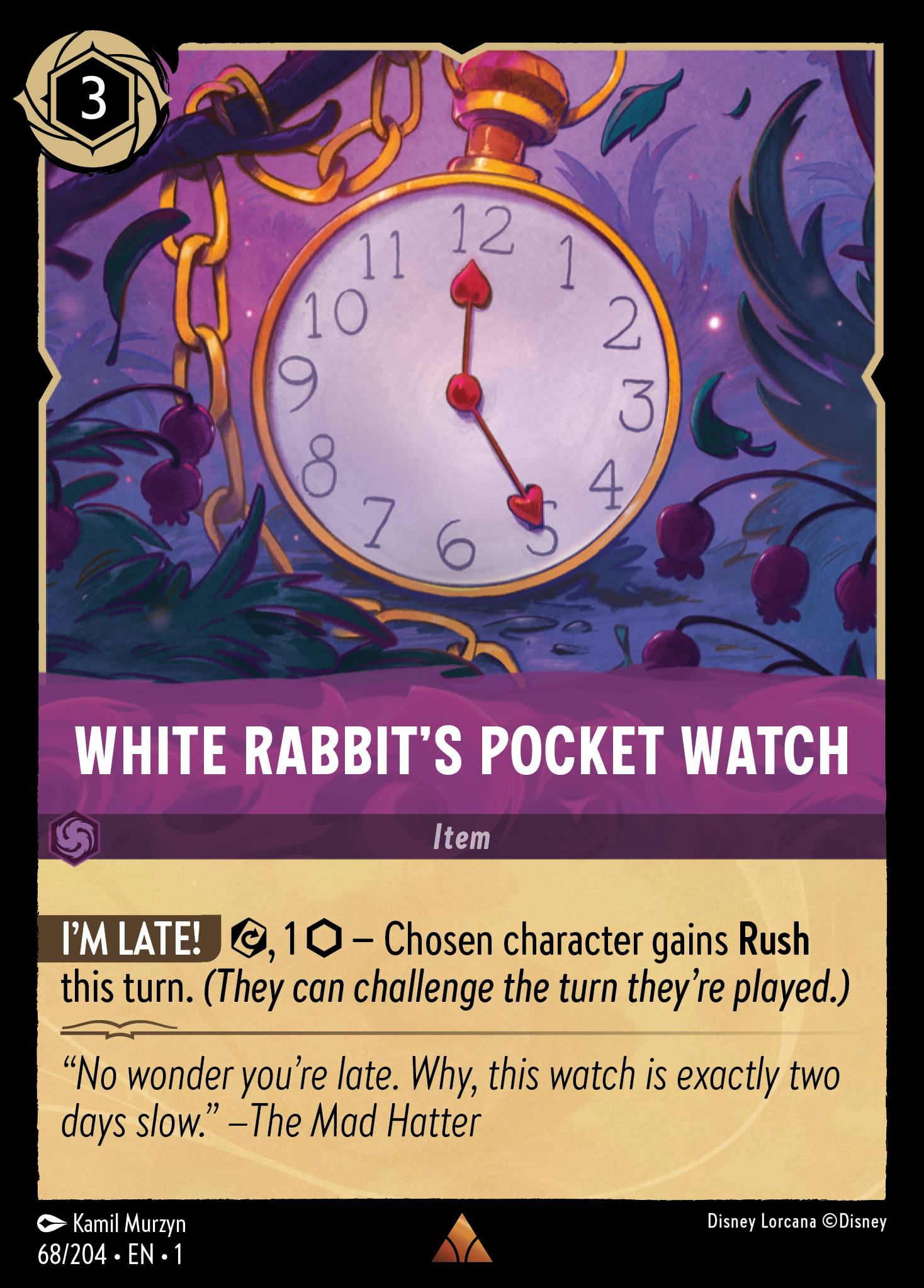 White Rabbit's Pocket Watch (English)