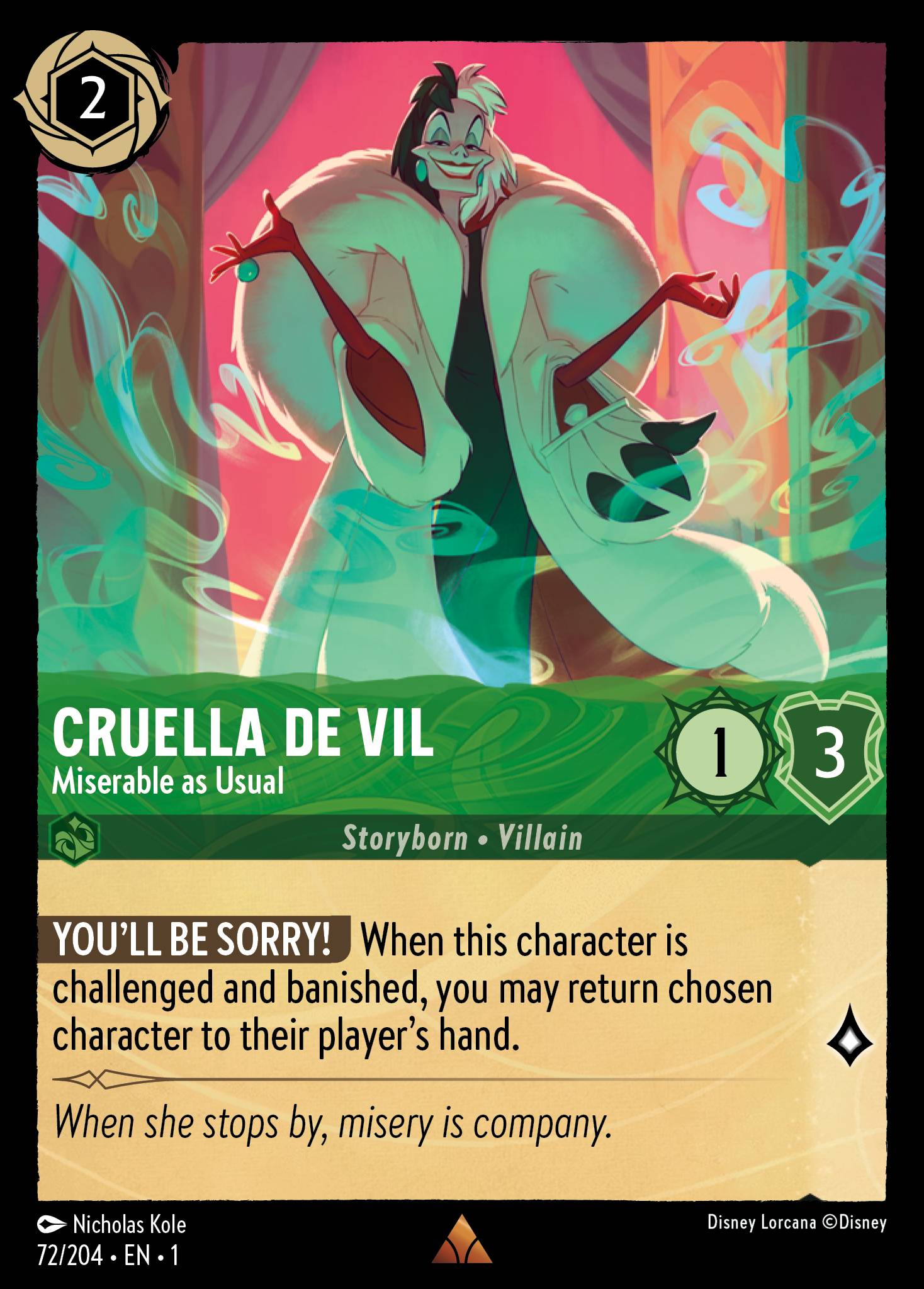 Cruella De Vil - Miserable as Usual (English)