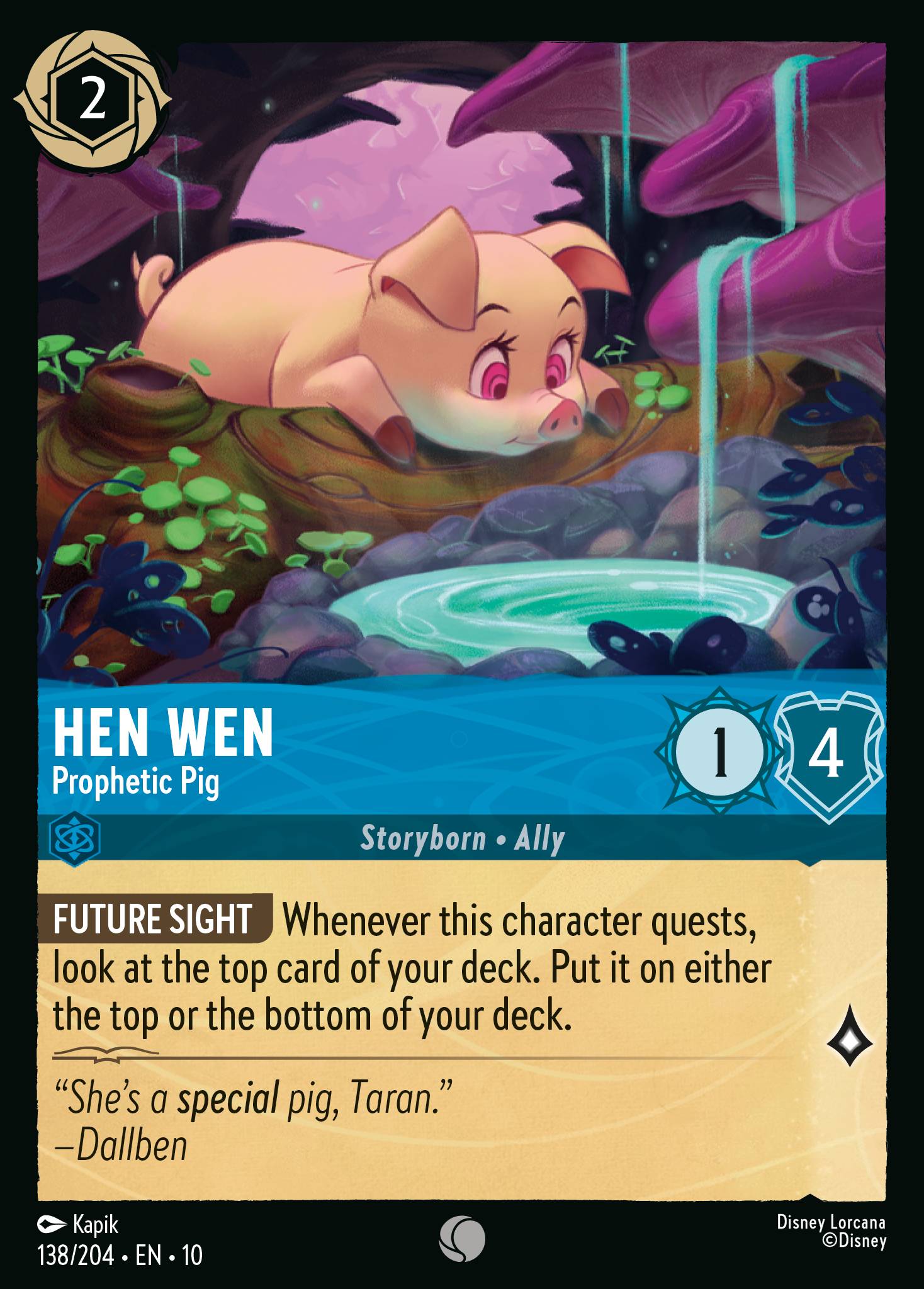 Hen Wen - Prophetic Pig (English)