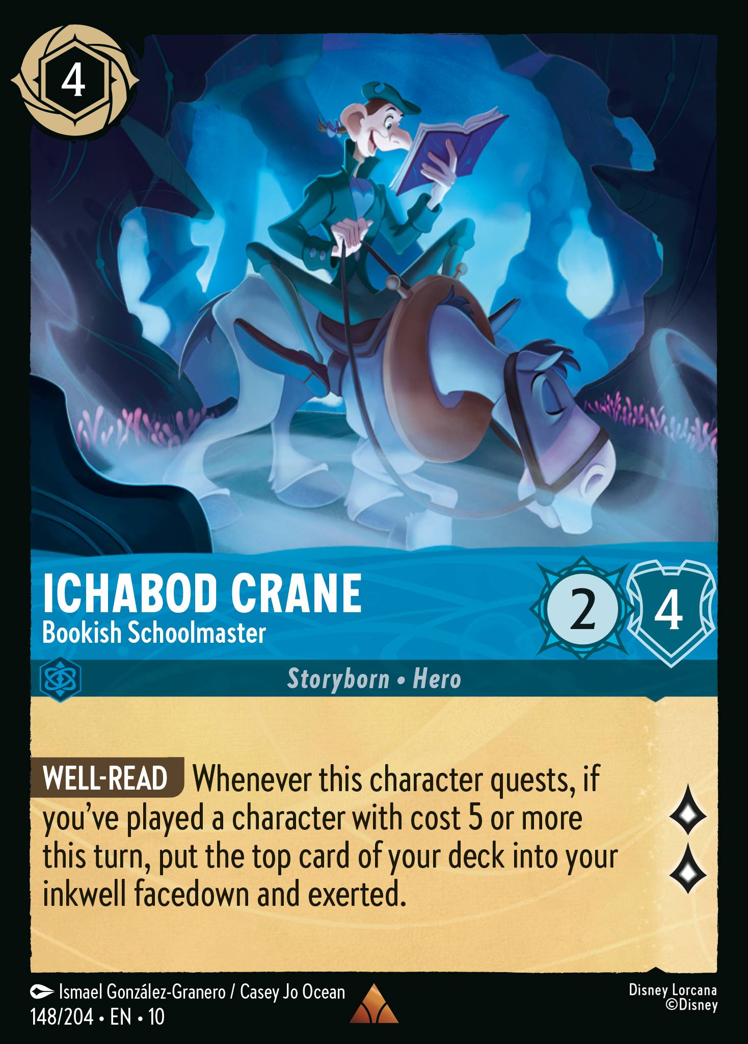 Ichabod Crane - Bookish Schoolmaster (English)