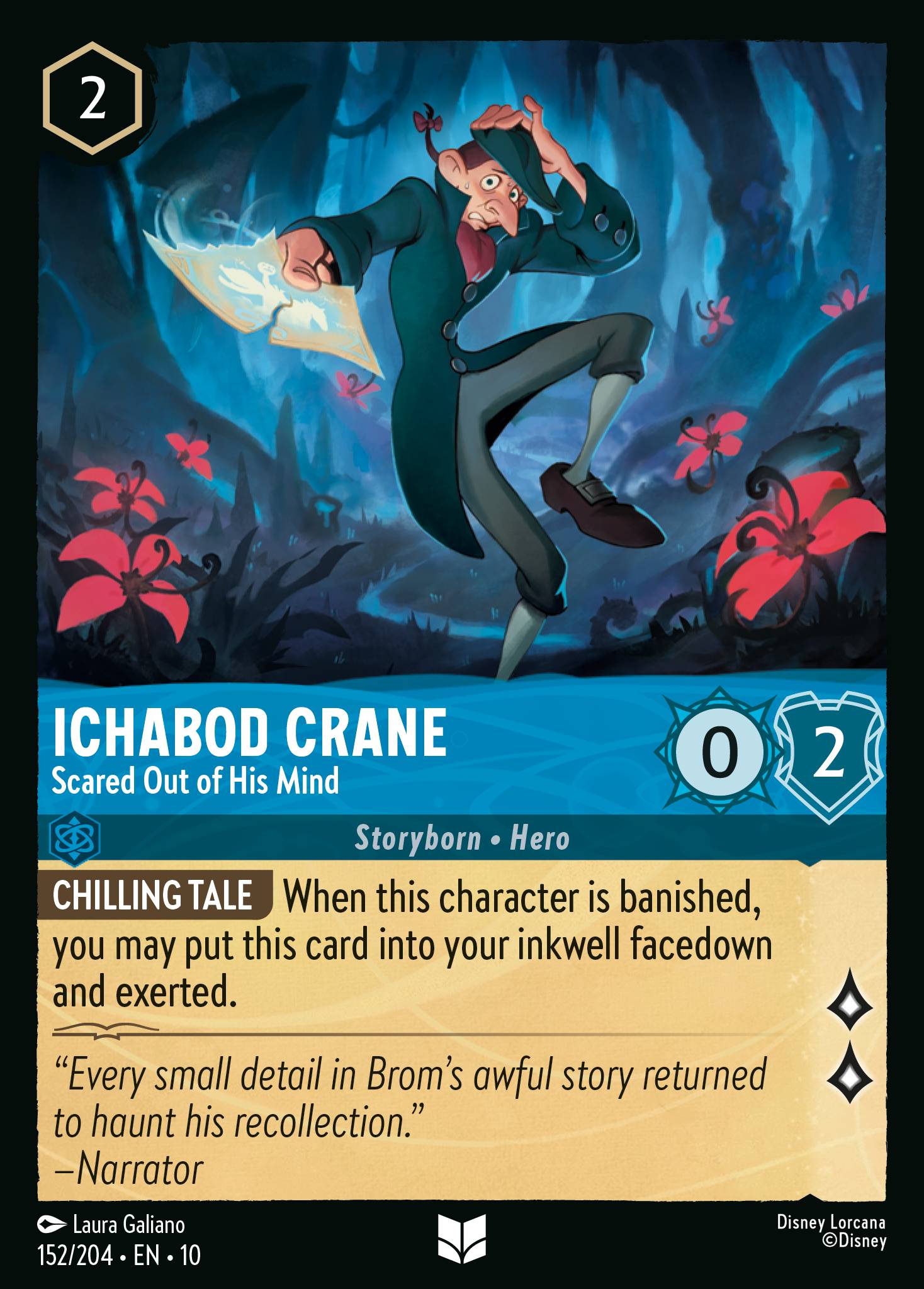 Ichabod Crane - Scared Out of His Mind (English)