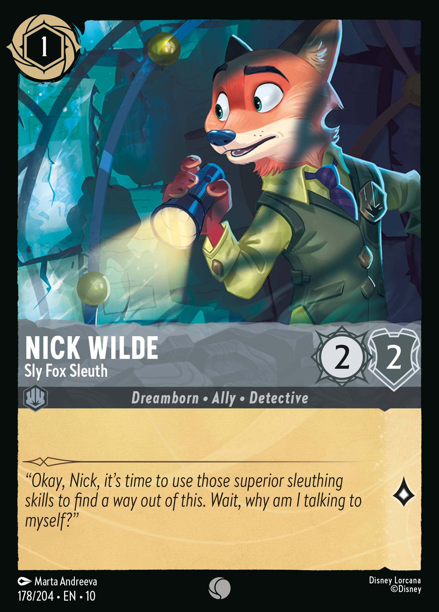 Nick Wilde - Sly Fox Sleuth (English)