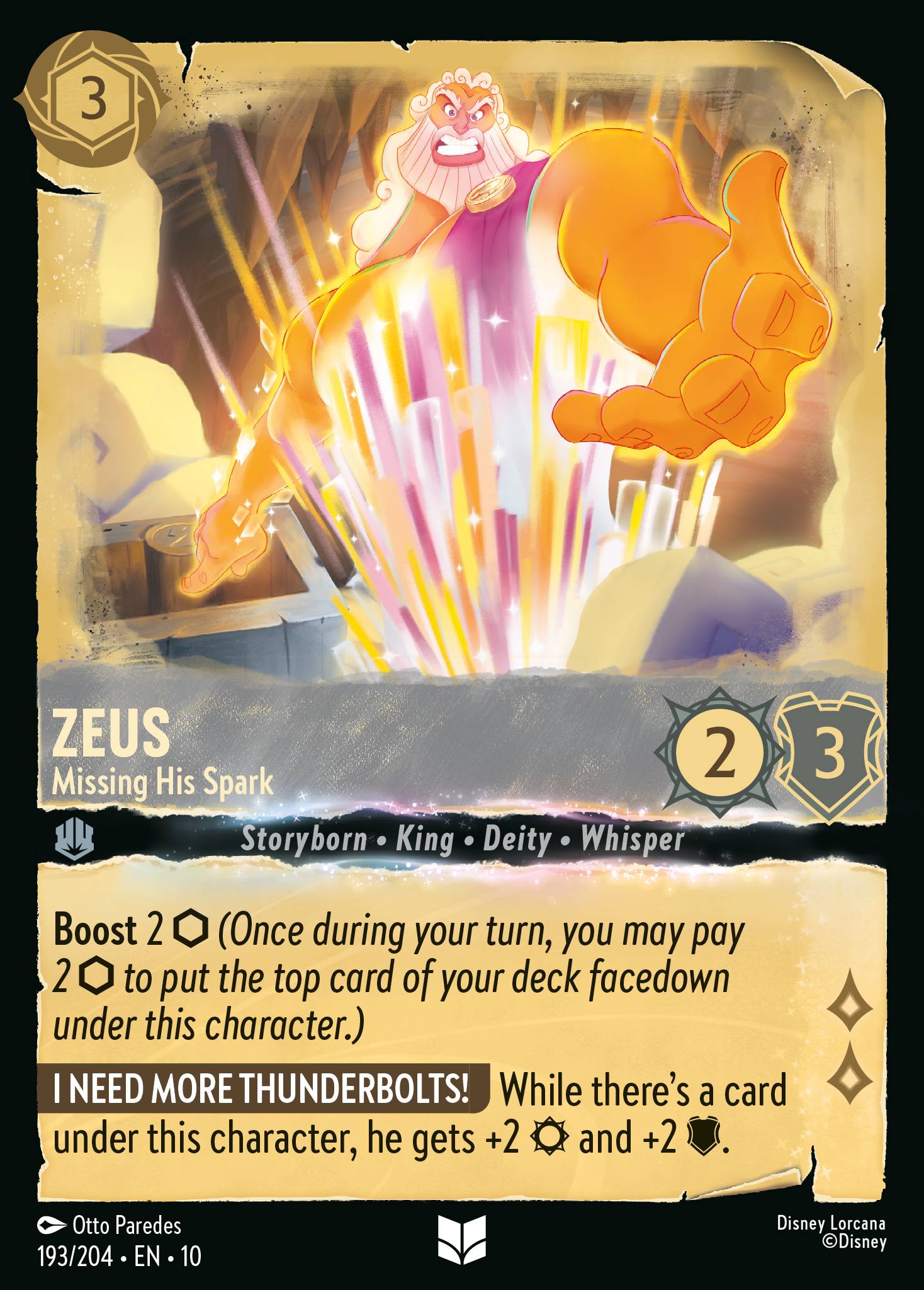 Zeus - Missing His Spark (English)