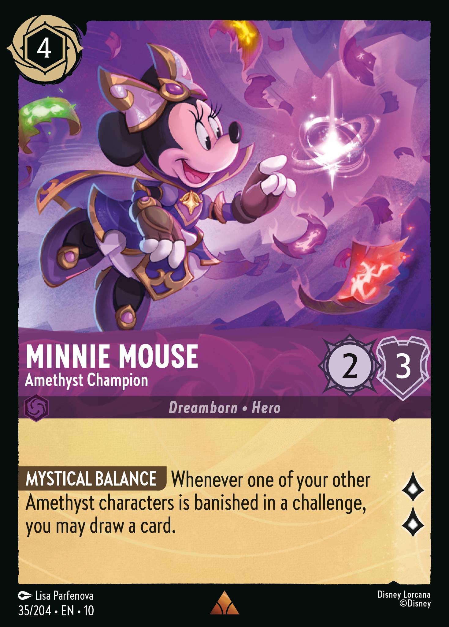 Minnie Mouse - Amethyst Champion (English)