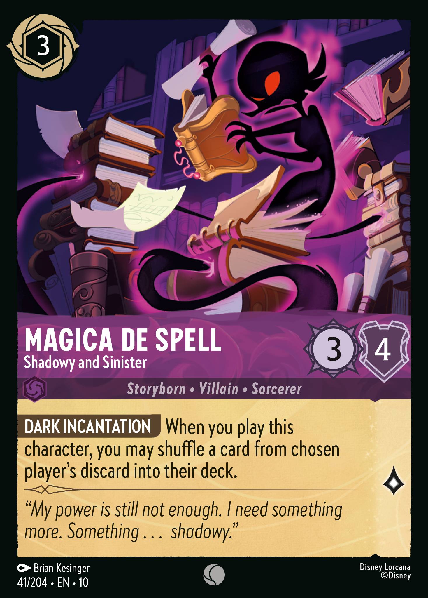 Magica De Spell - Shadowy and Sinister (English)