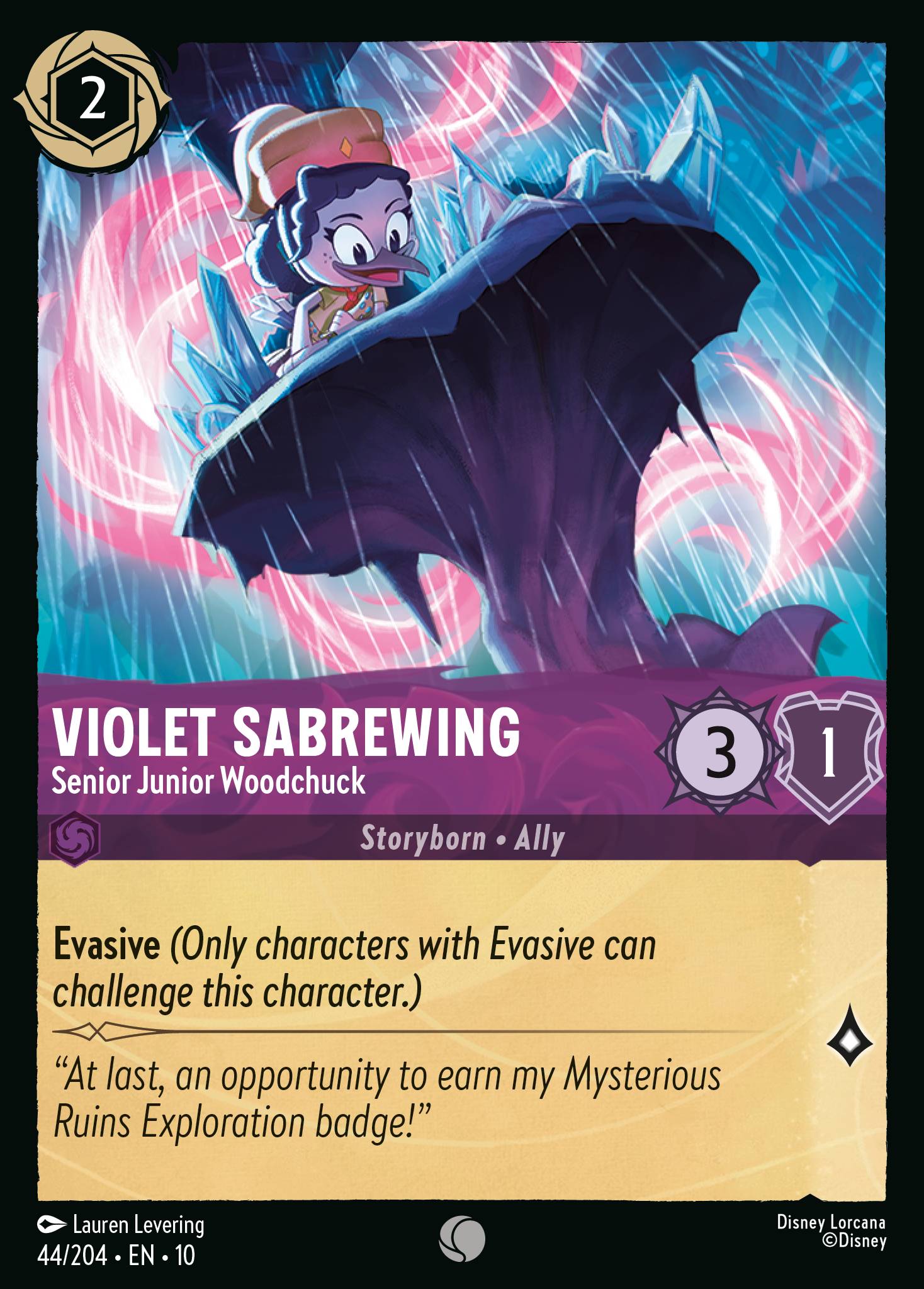 Violet Sabrewing - Senior Junior Woodchuck (English)