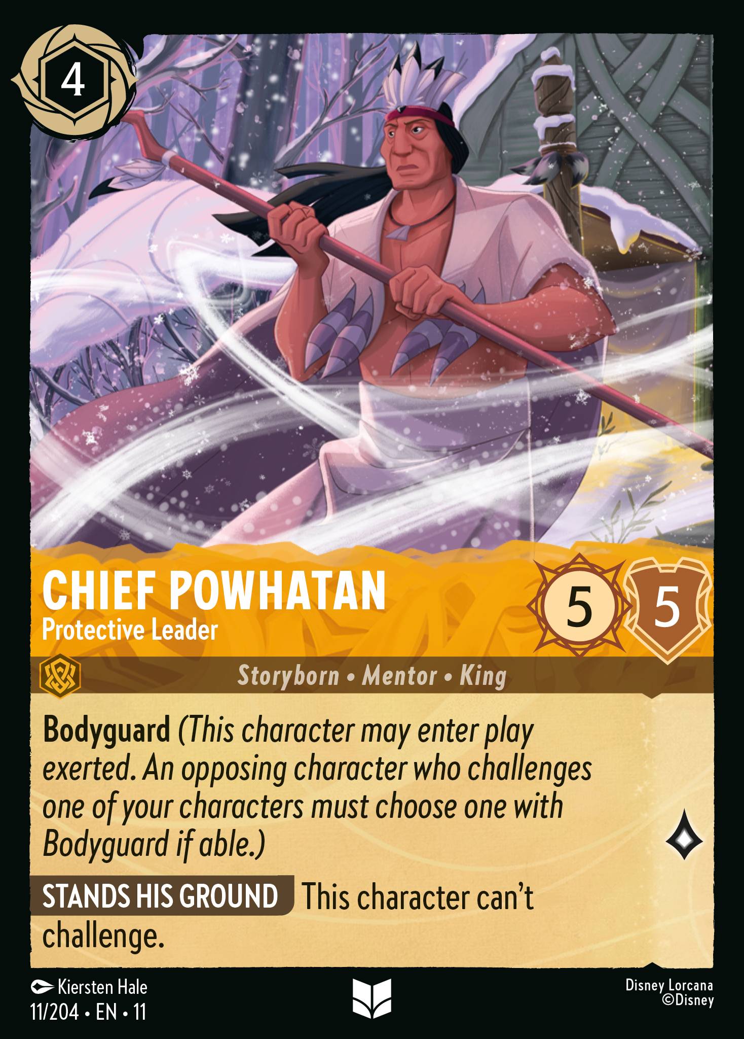 Chief Powhatan - Protective Leader (English)