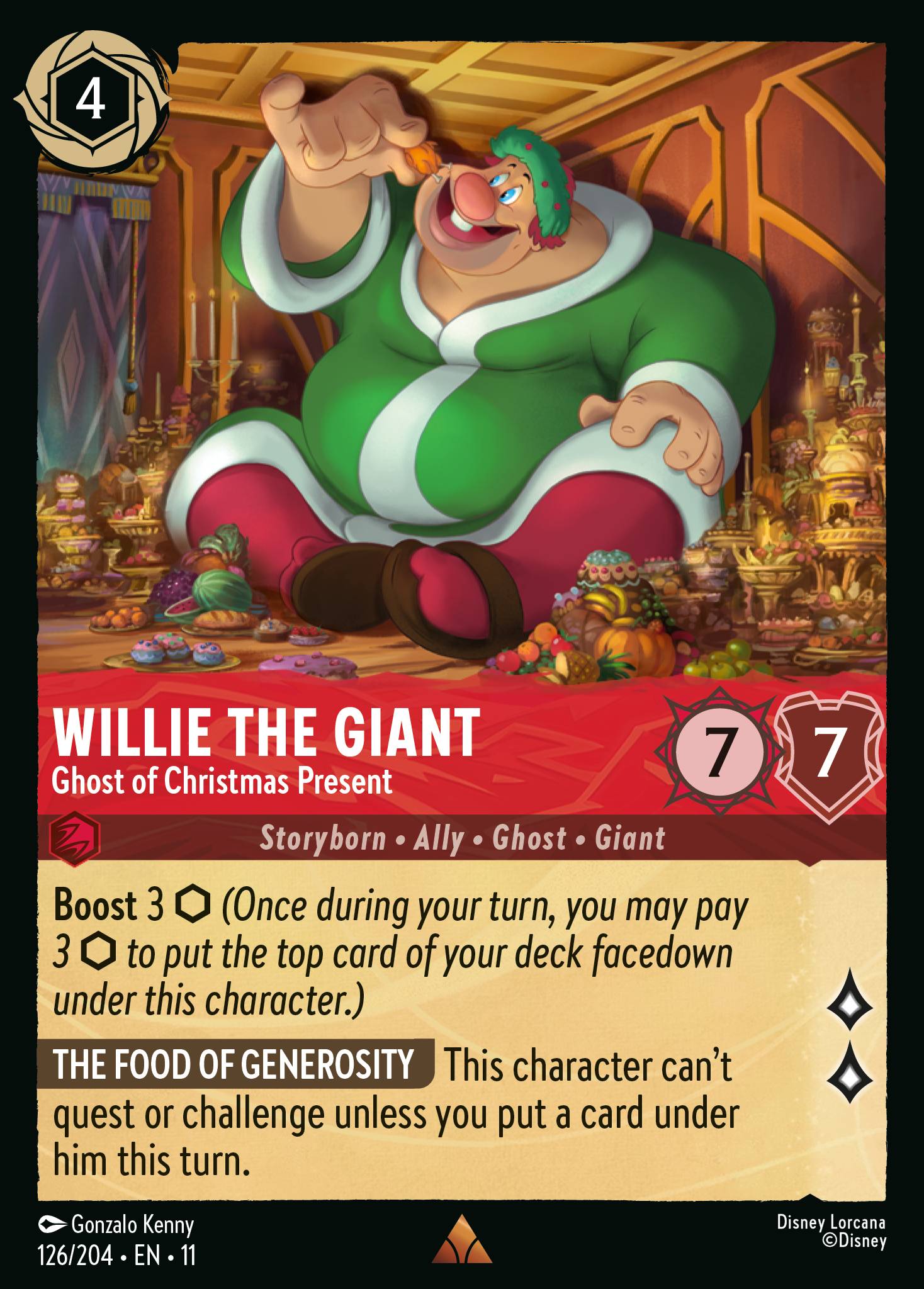 Willie the Giant - Ghost of Christmas Present (English)