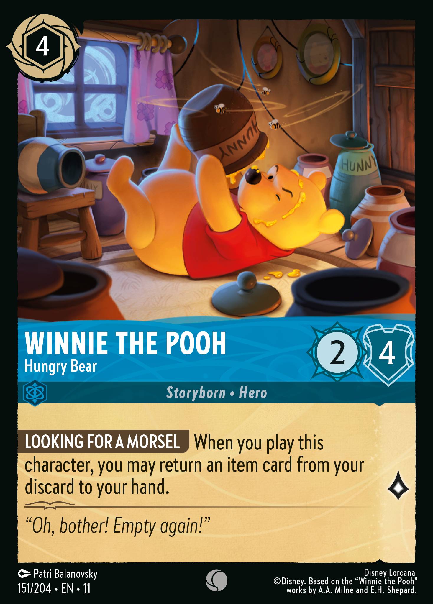 Winnie the Pooh - Hungry Bear (English)