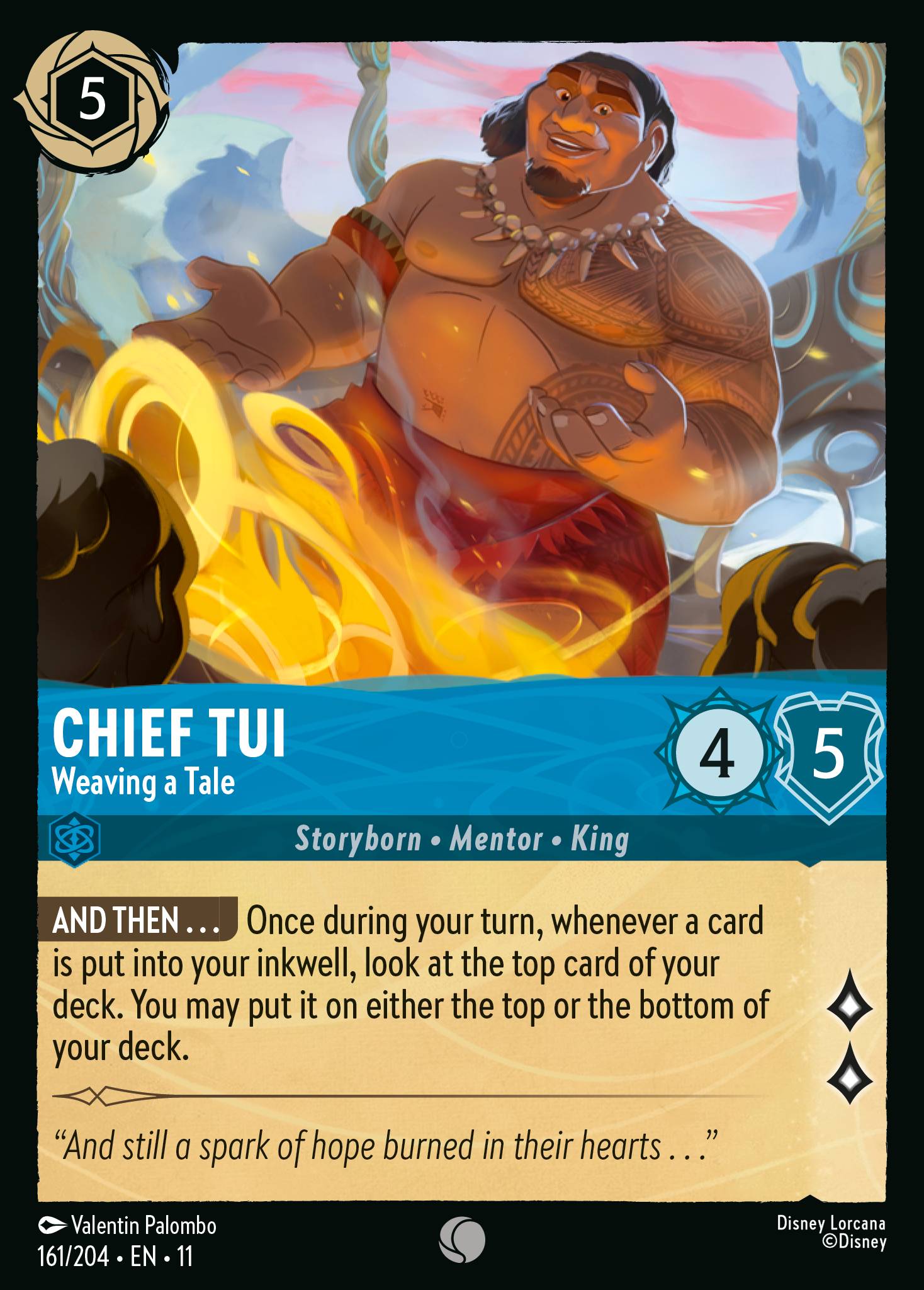 Chief Tui - Weaving a Tale (English)