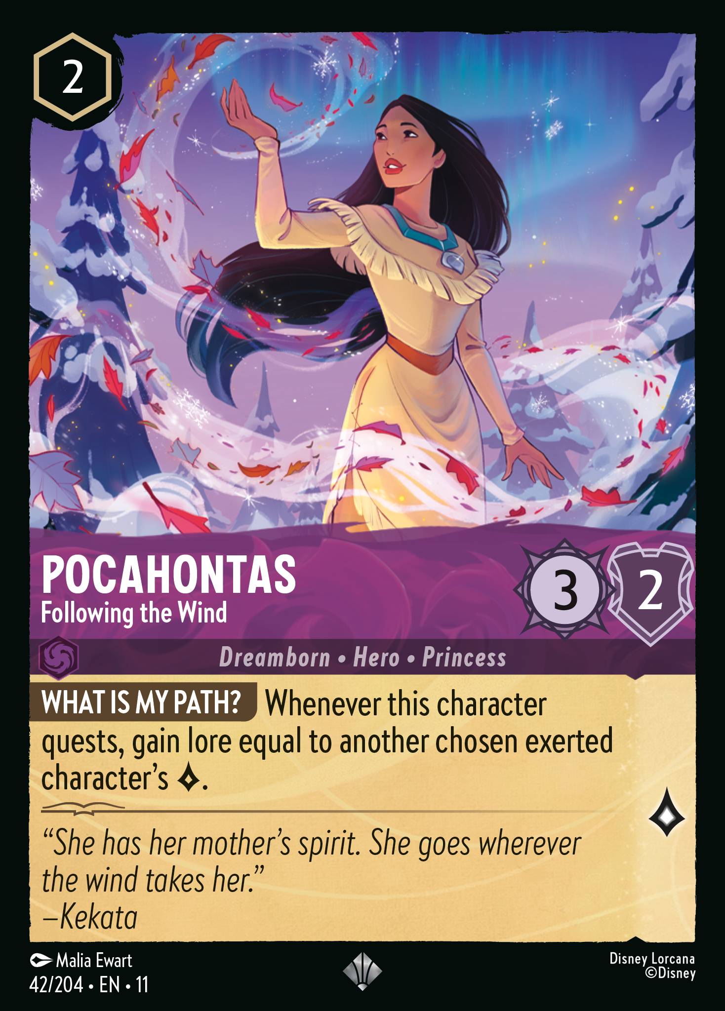 Pocahontas - Following the Wind (English)
