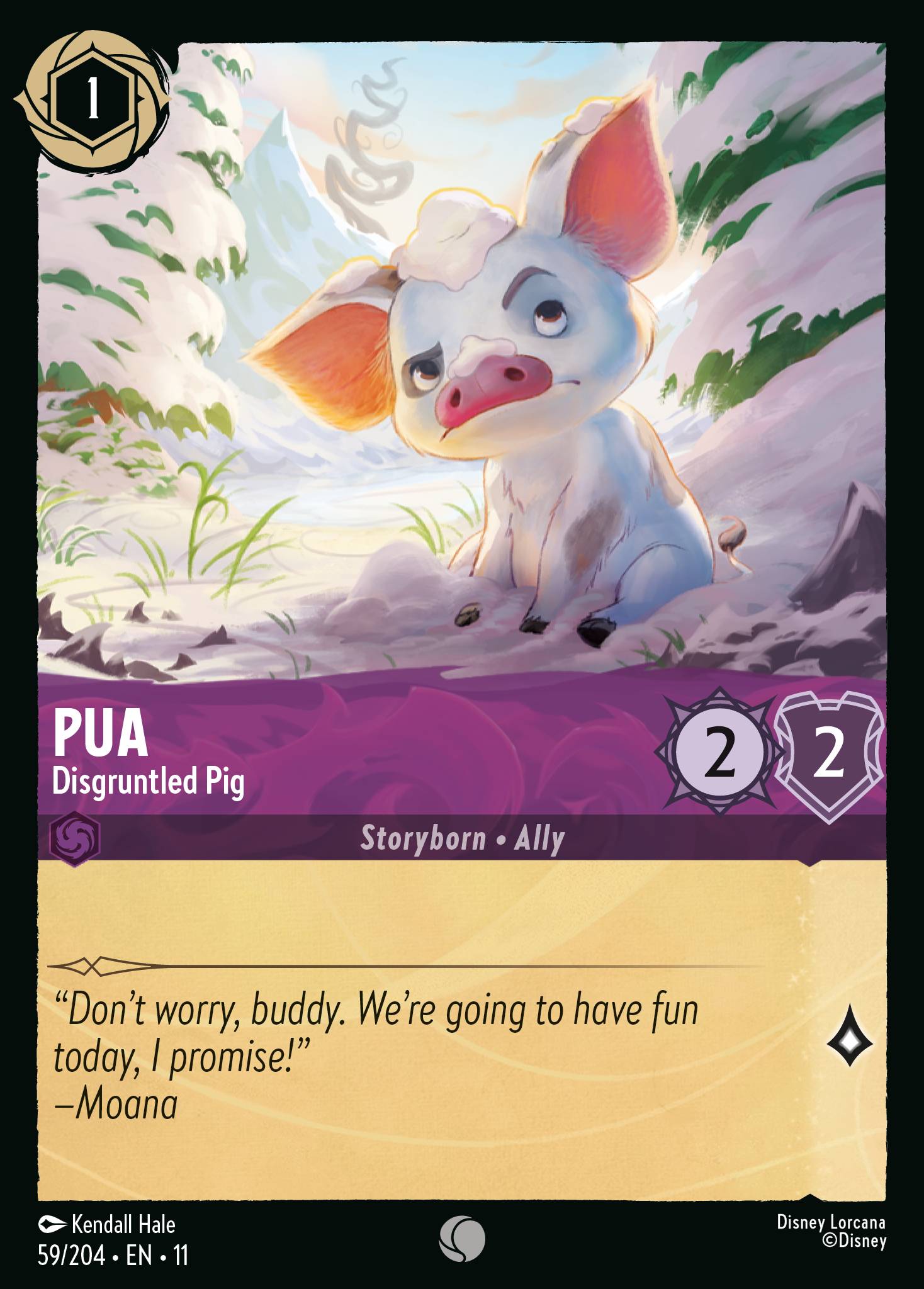 Pua - Disgruntled Pig (English)