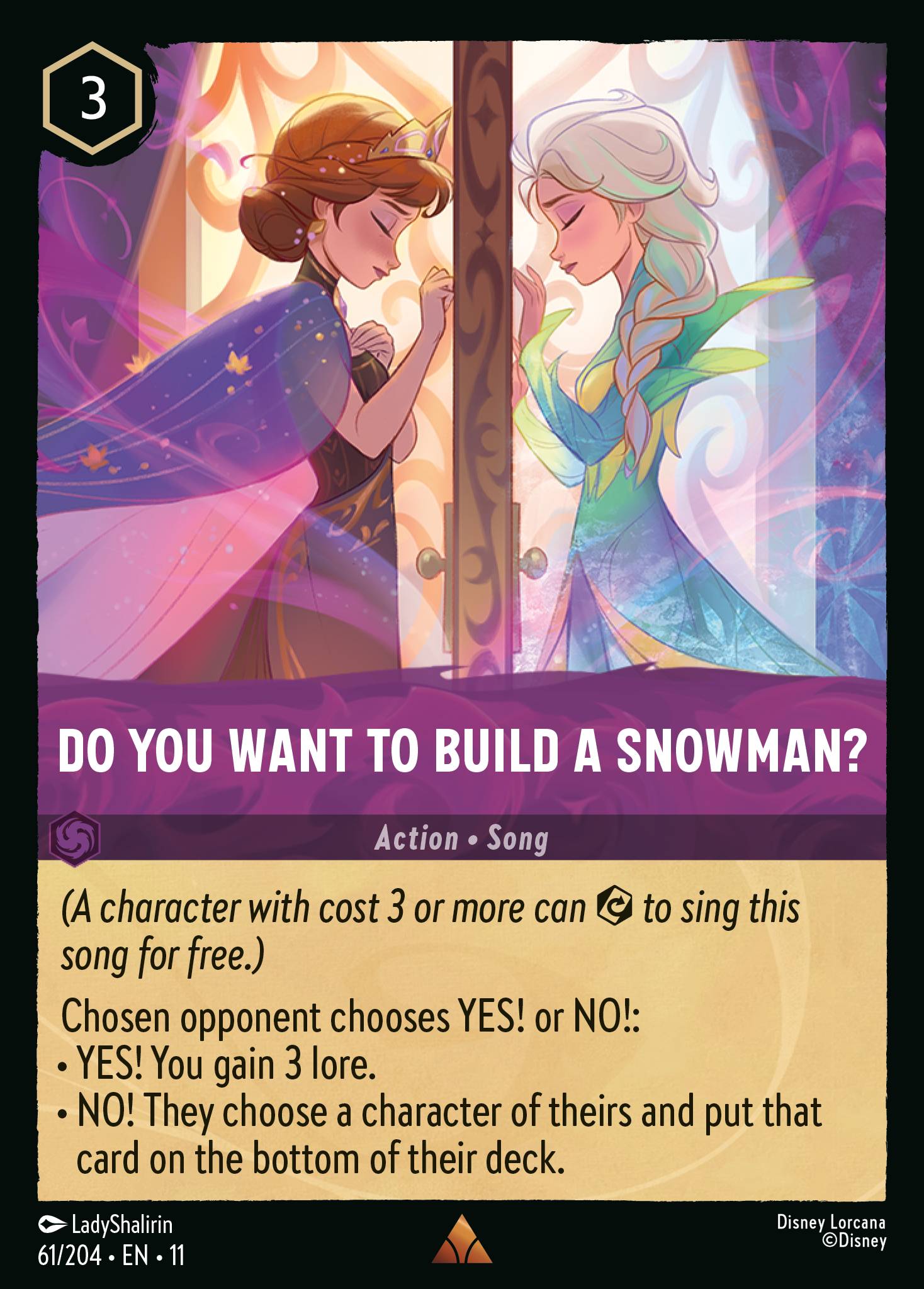 Do You Want to Build A Snowman? (English)