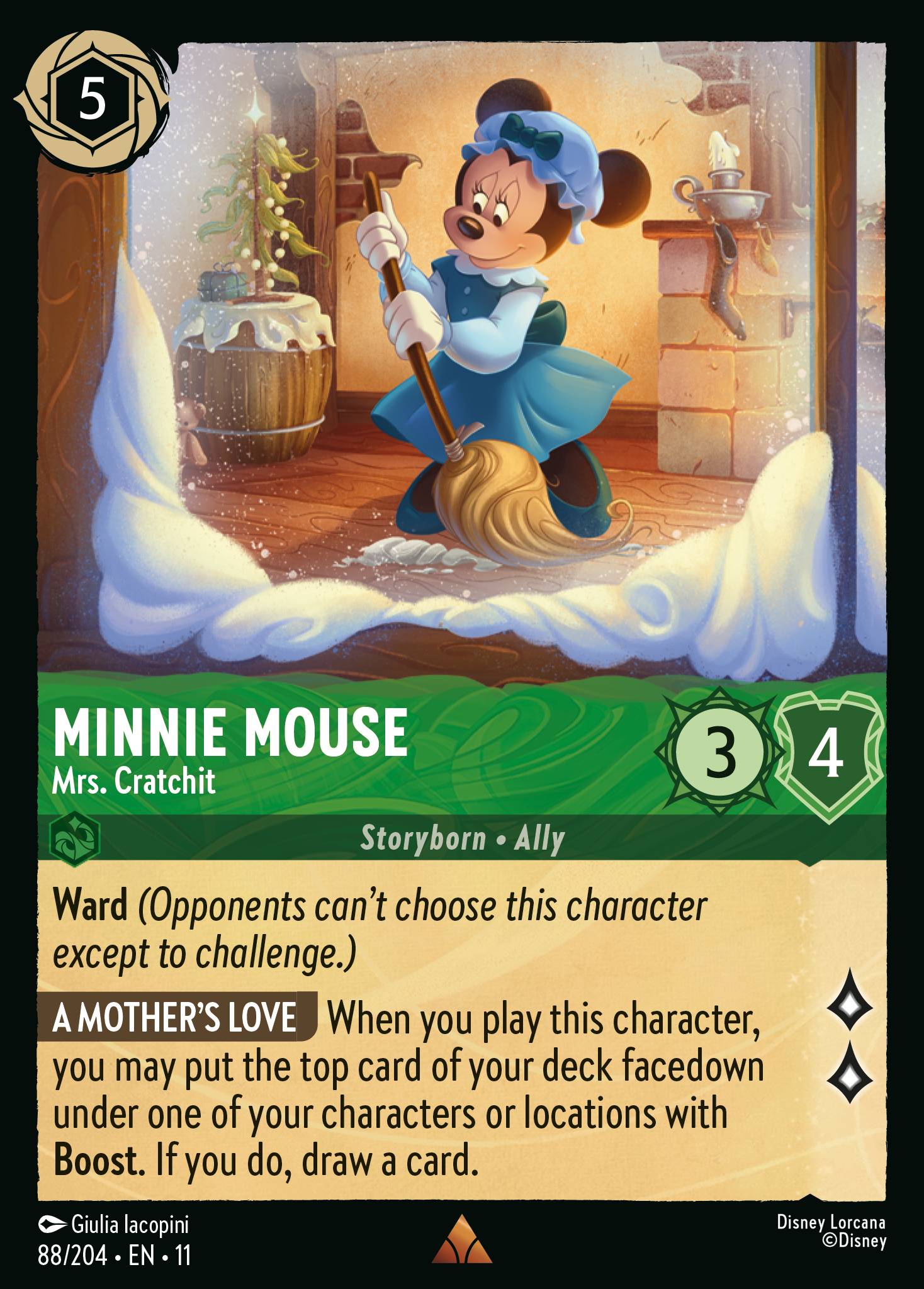Minnie Mouse - Mrs. Cratchit (English)