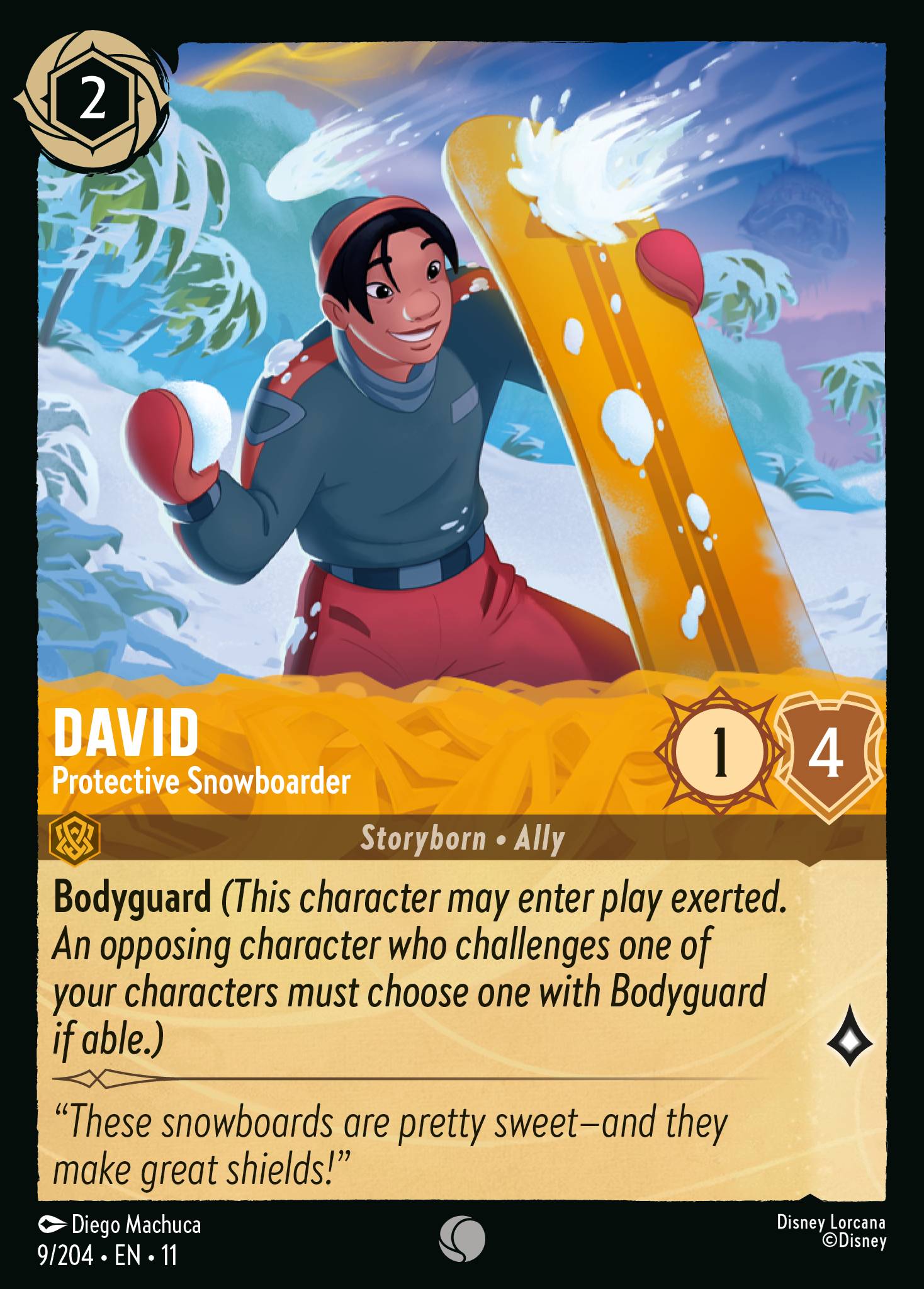 David - Protective Snowboarder (English)