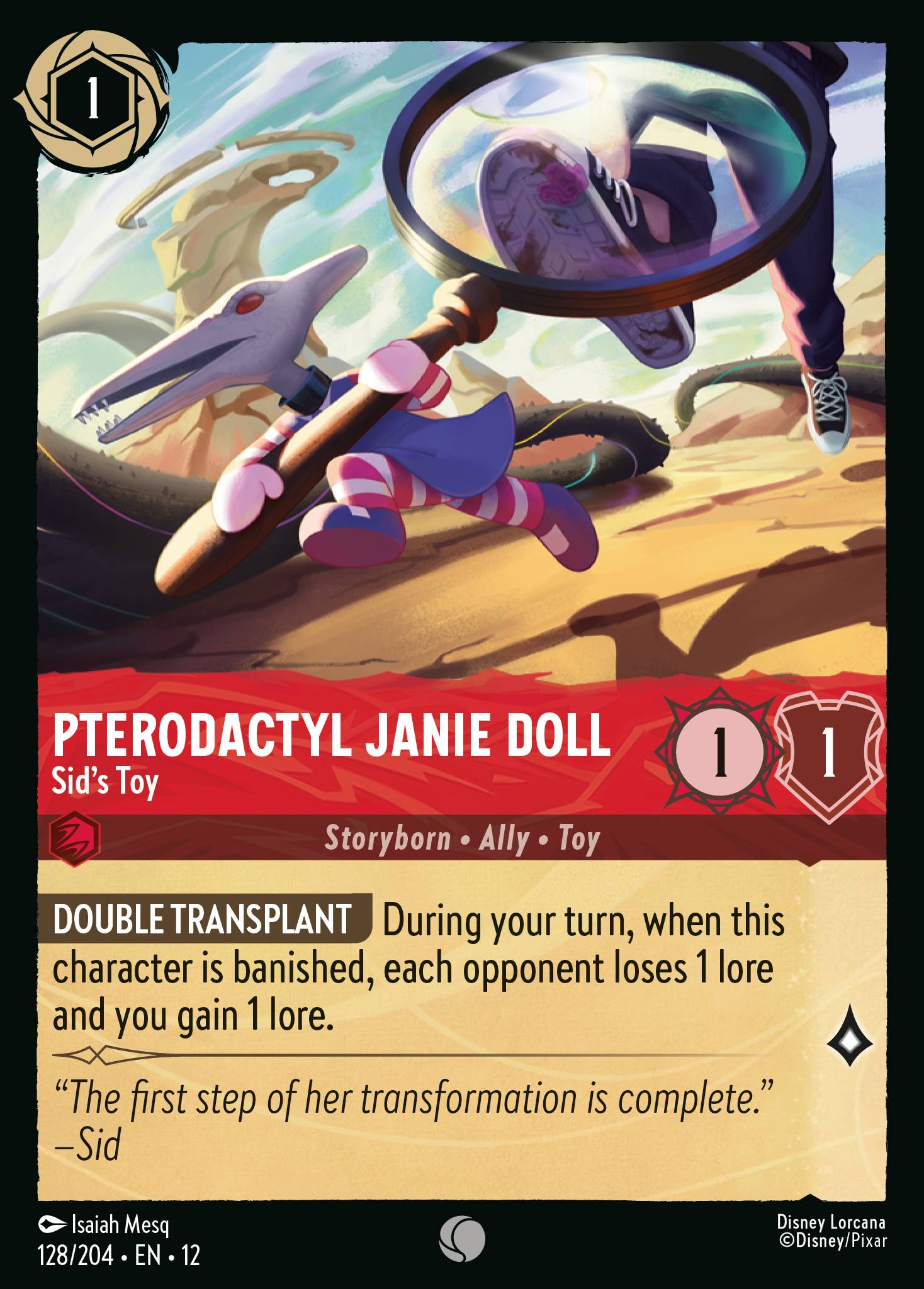 Pterodactyl Janie Doll - Sid's Toy (English)