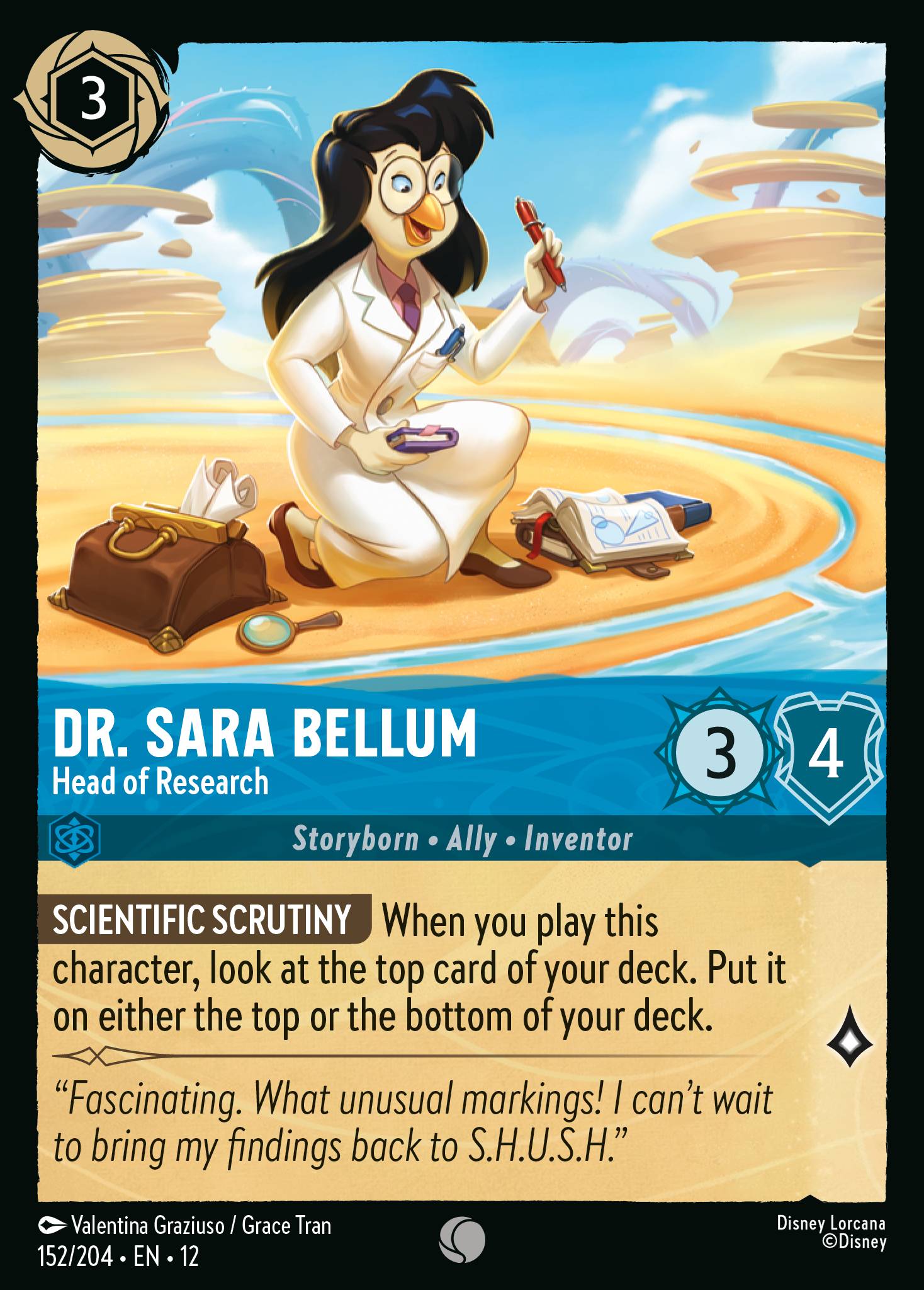 Dr. Sara Bellum - Head of Research (English)