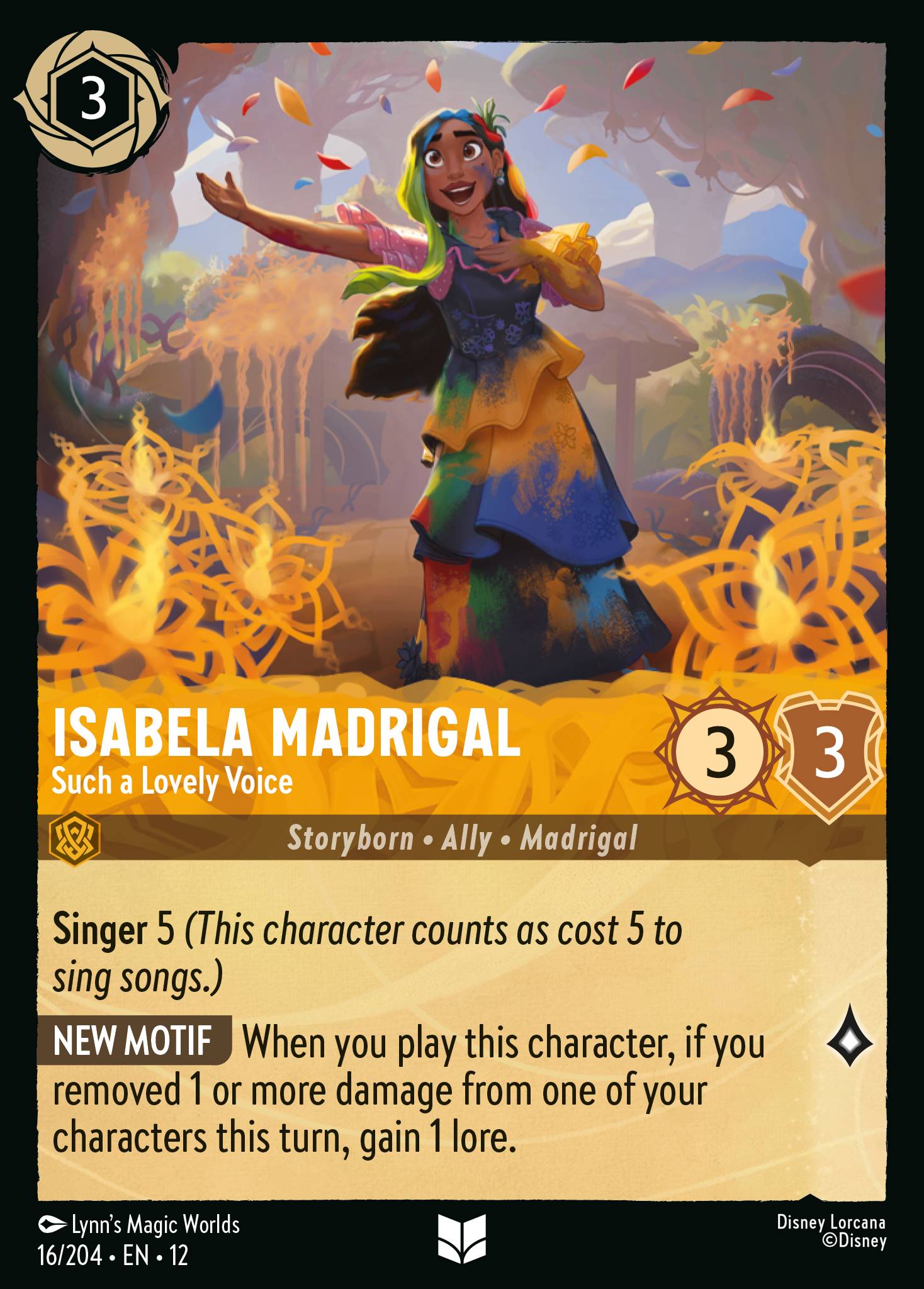 Isabela Madrigal - Such a Lovely Voice (English)