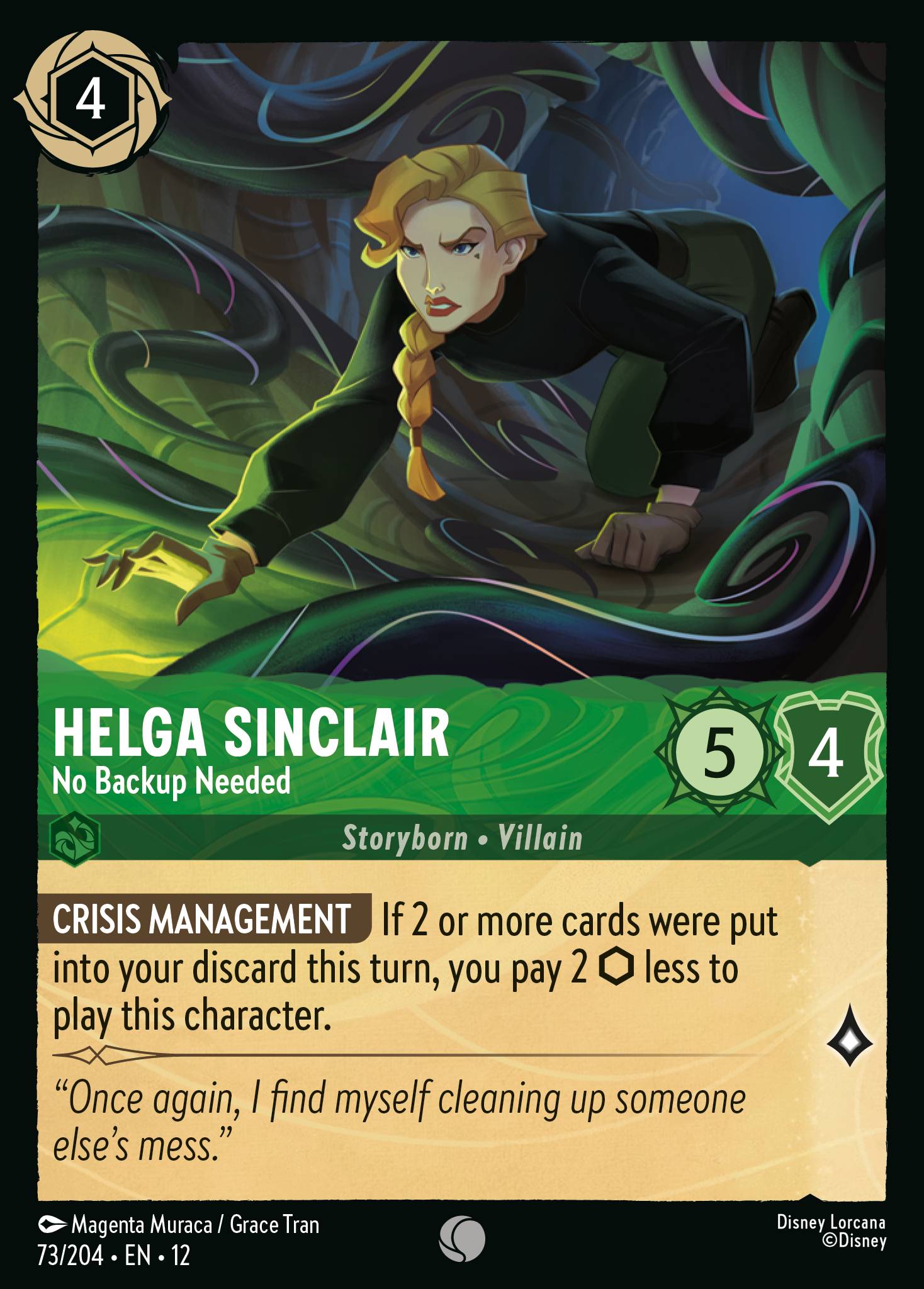 Helga Sinclair - No Backup Needed (English)