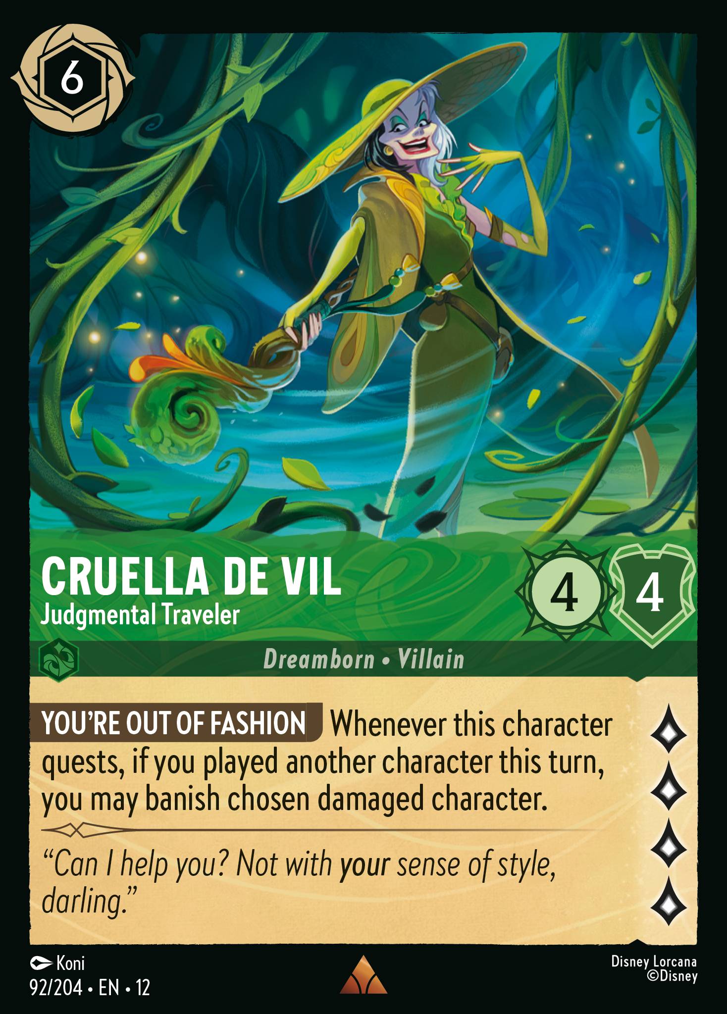 Cruella De Vil - Judgmental Traveler (English)