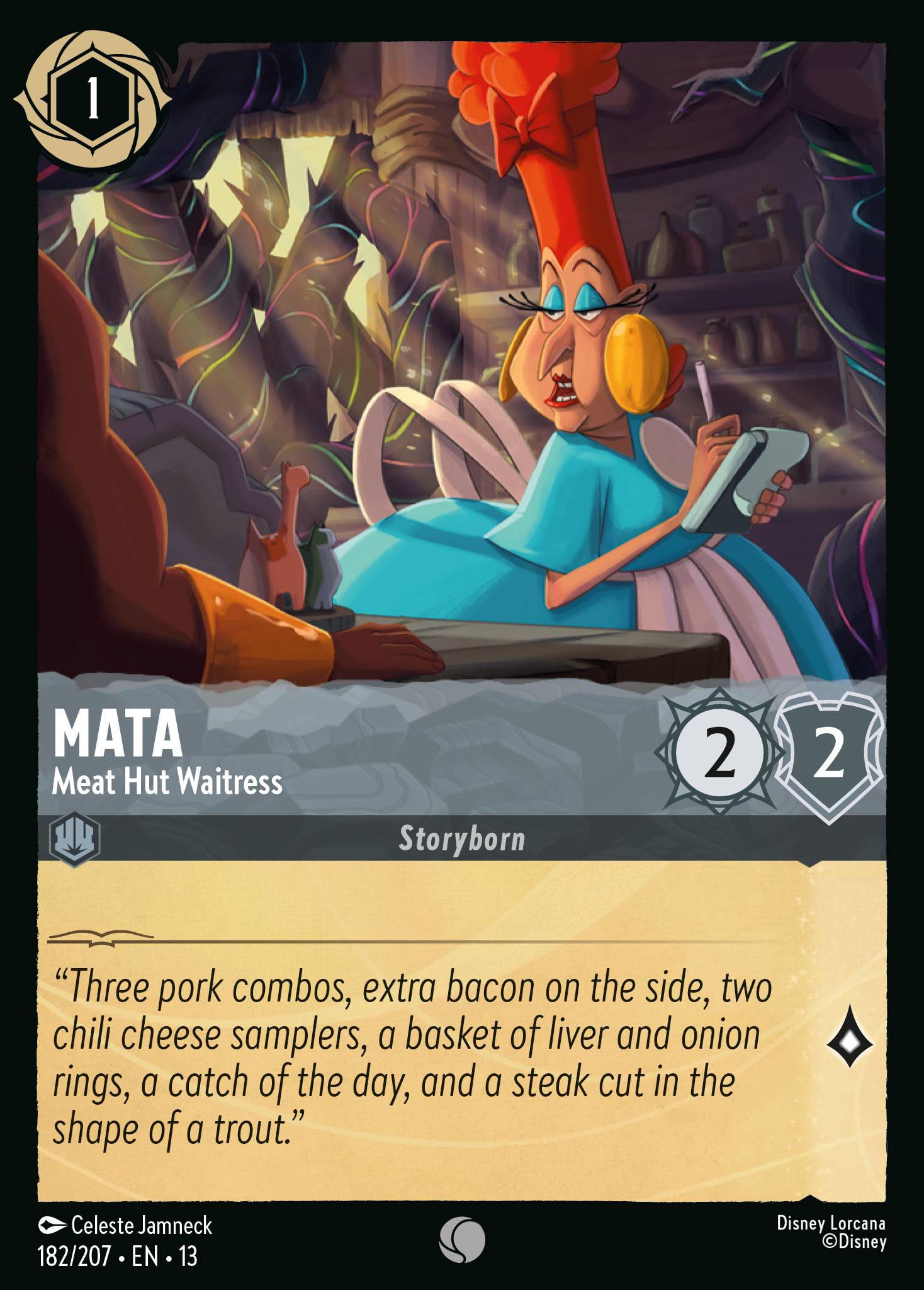 Mata - Meat Hut Waitress (English)