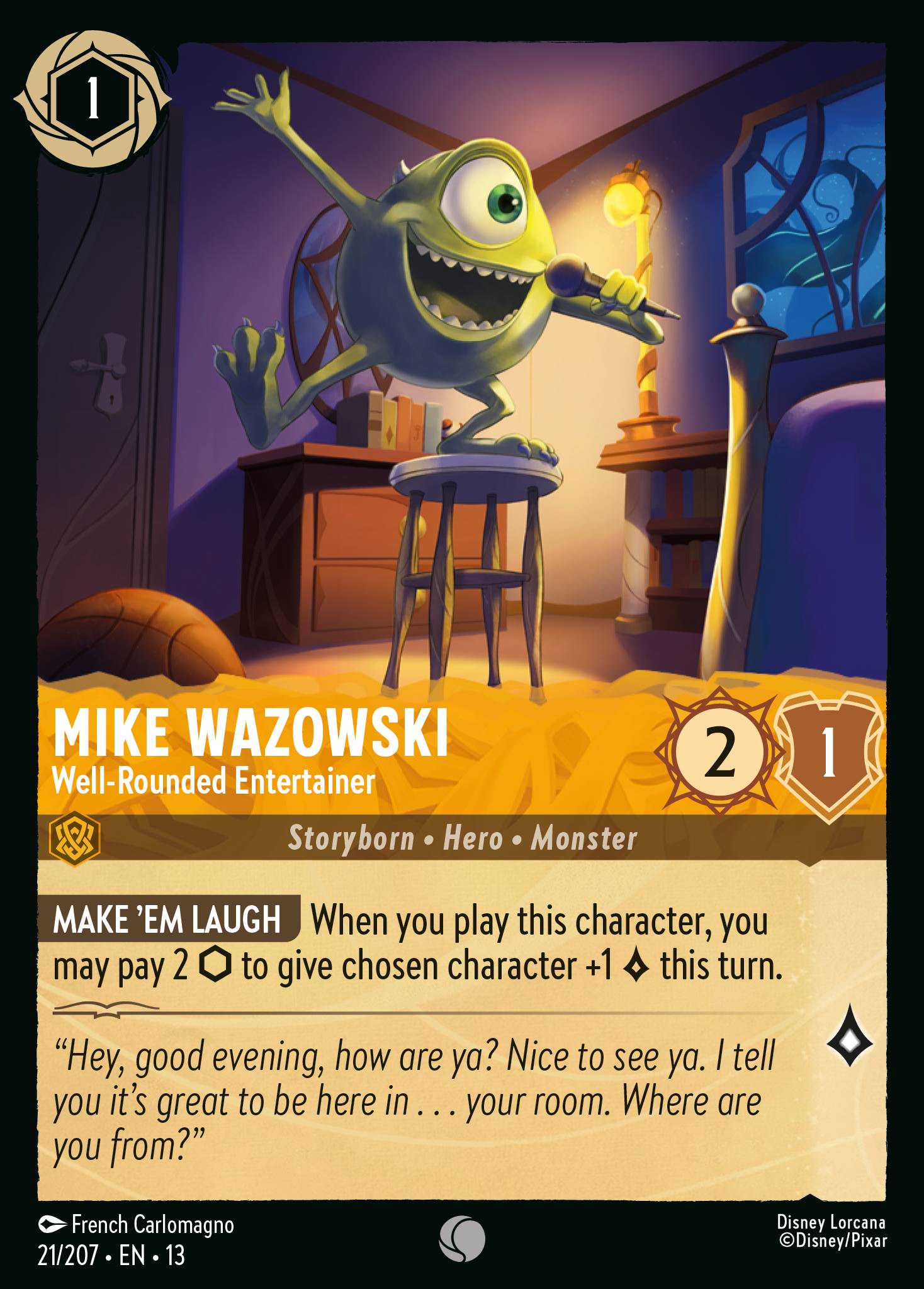 Mike Wazowski - Well-Rounded Entertainer (English)