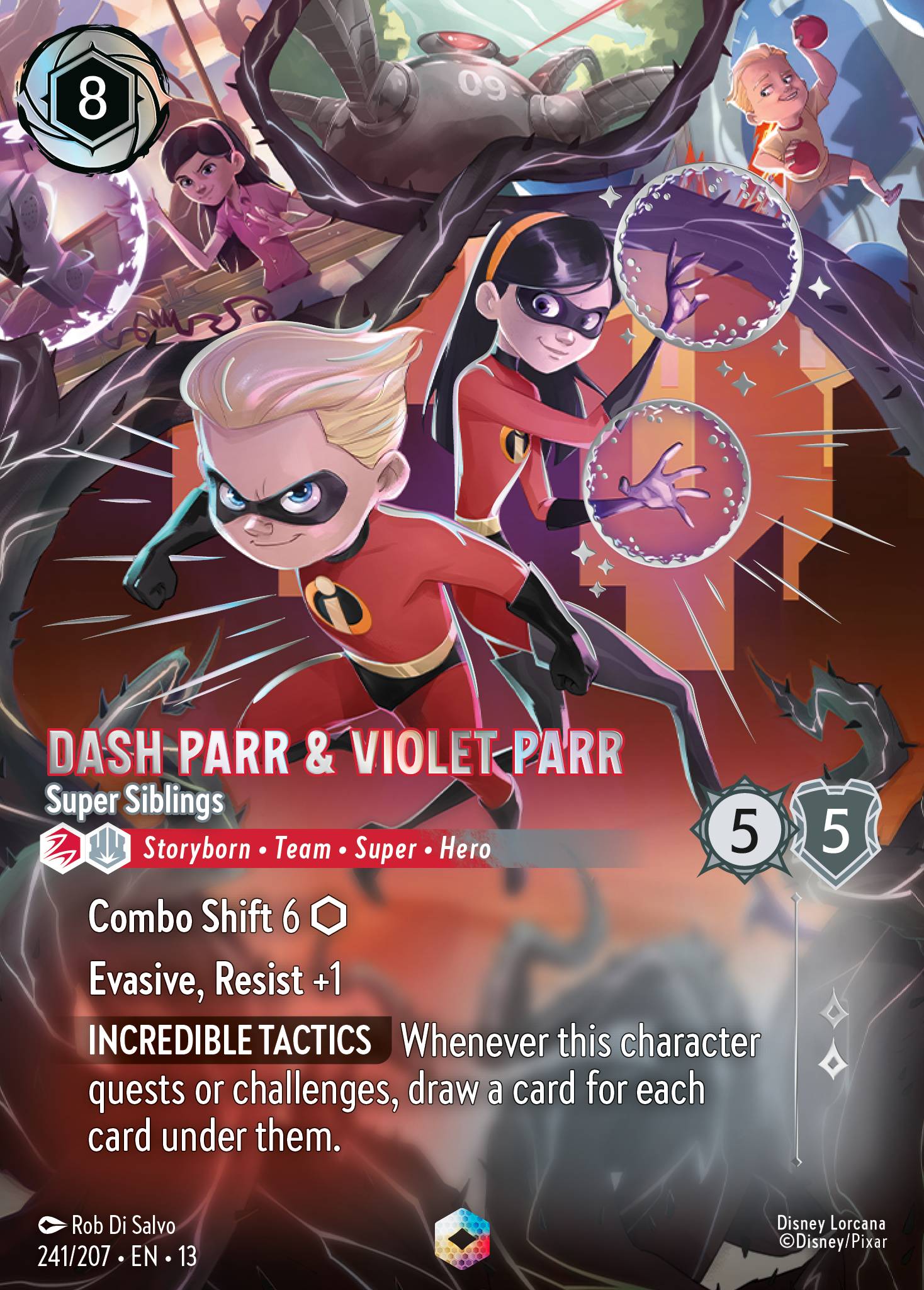 Dash Parr & Violet Parr - Super Siblings (Enchanted) (English)