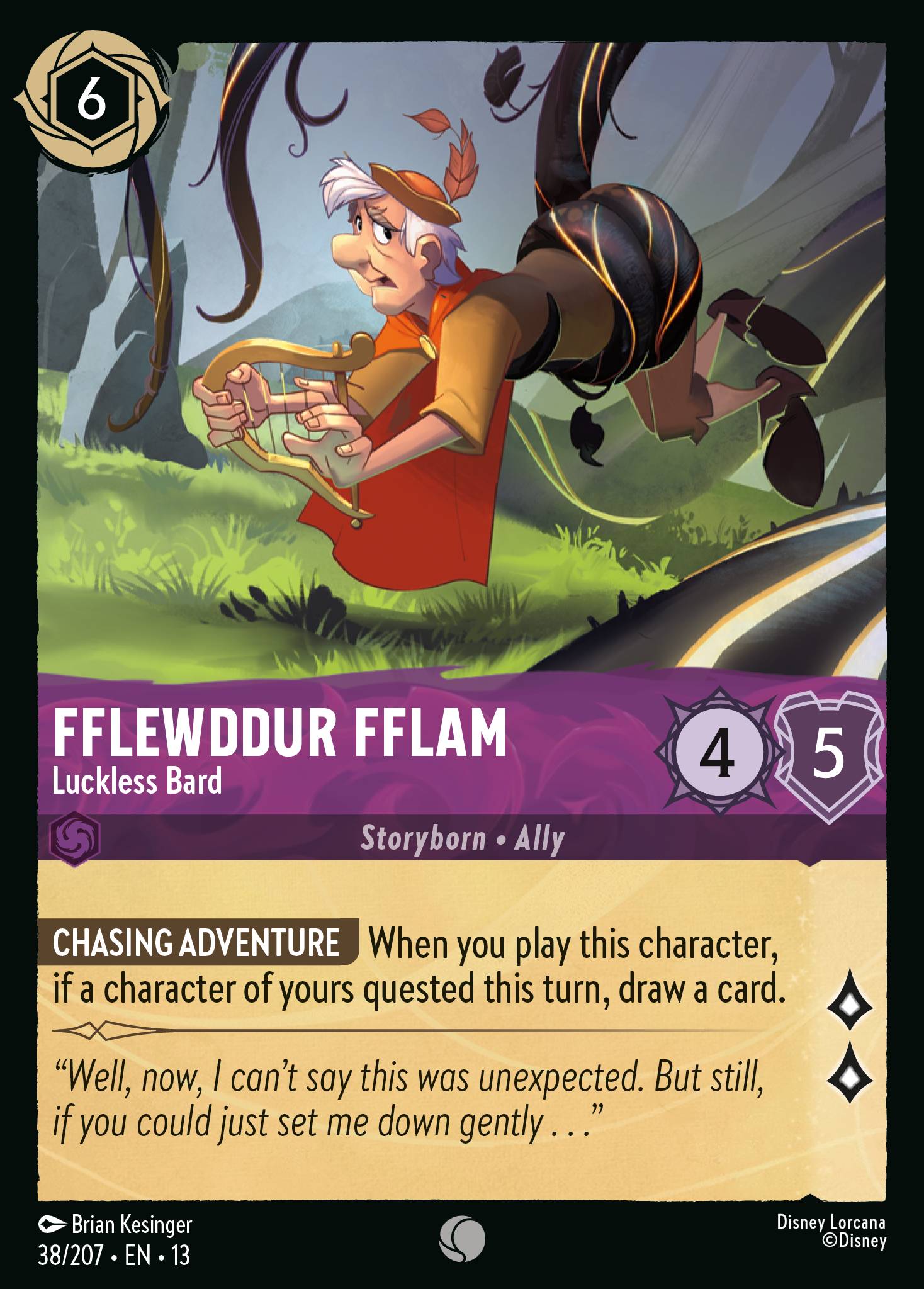 Fflewddur Fflam - Luckless Bard (English)